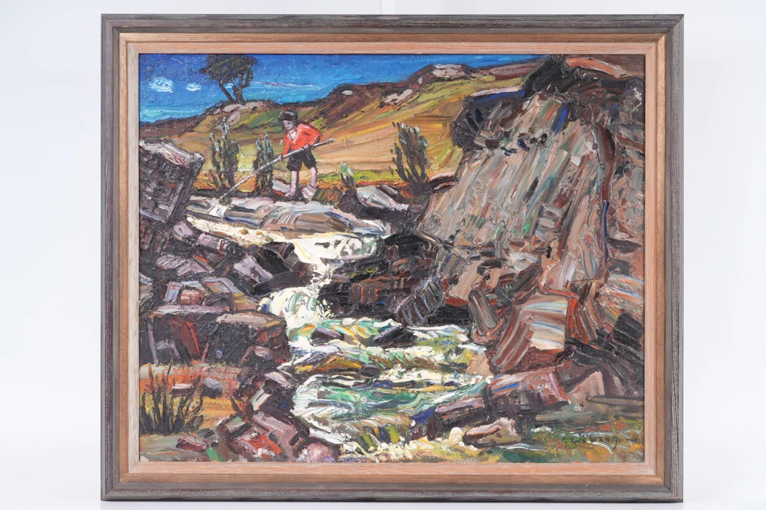 GUNNAR WIBERG (1894-1969), olja på pannå