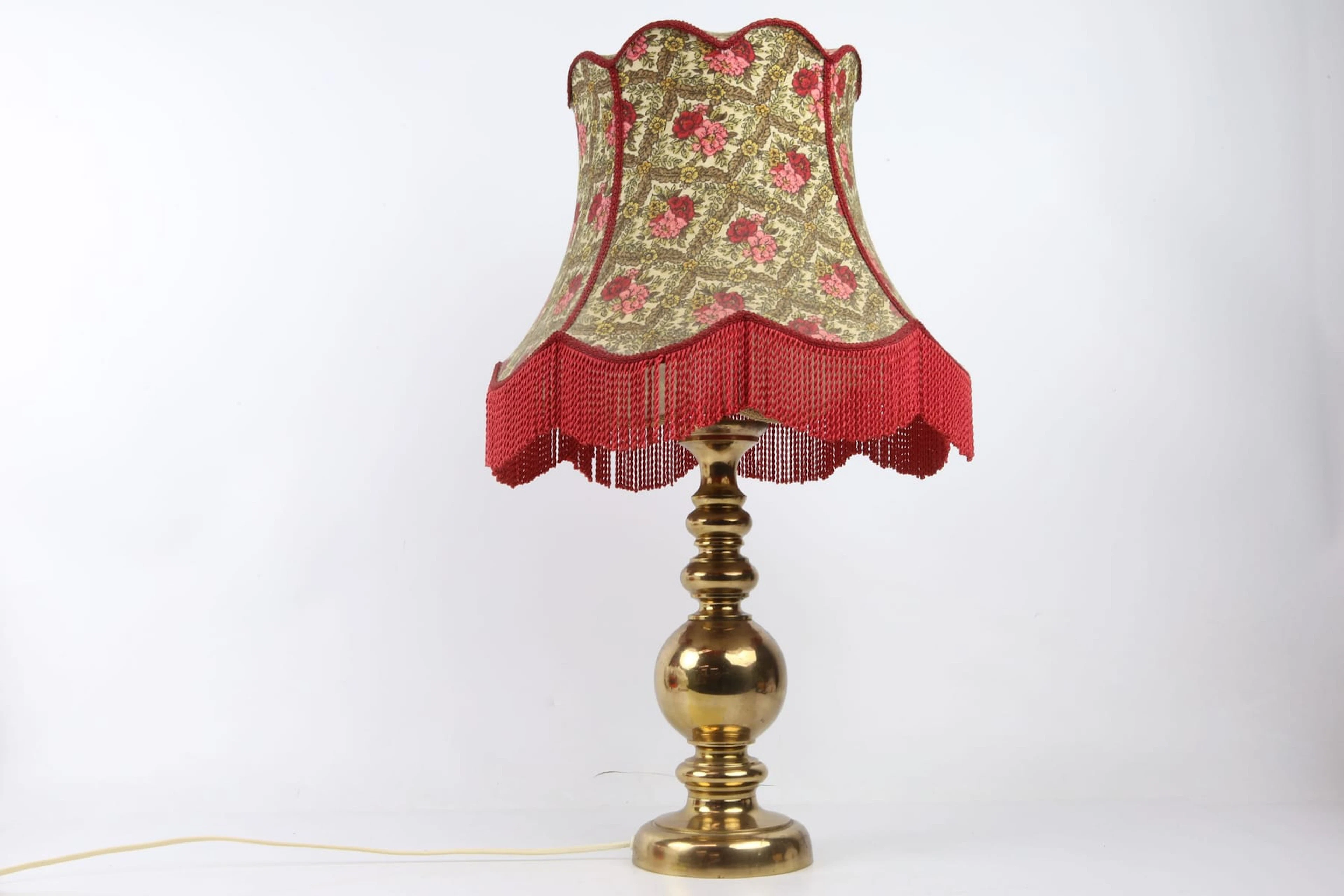 BORDSLAMPA, mässing, 1900-tal