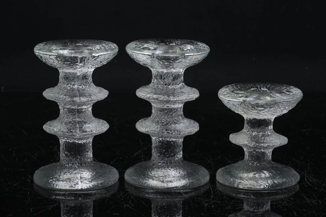 TIMO SARPANEVA (1926-2006), ljusstakar, 3 st, "Festivo", Iittala