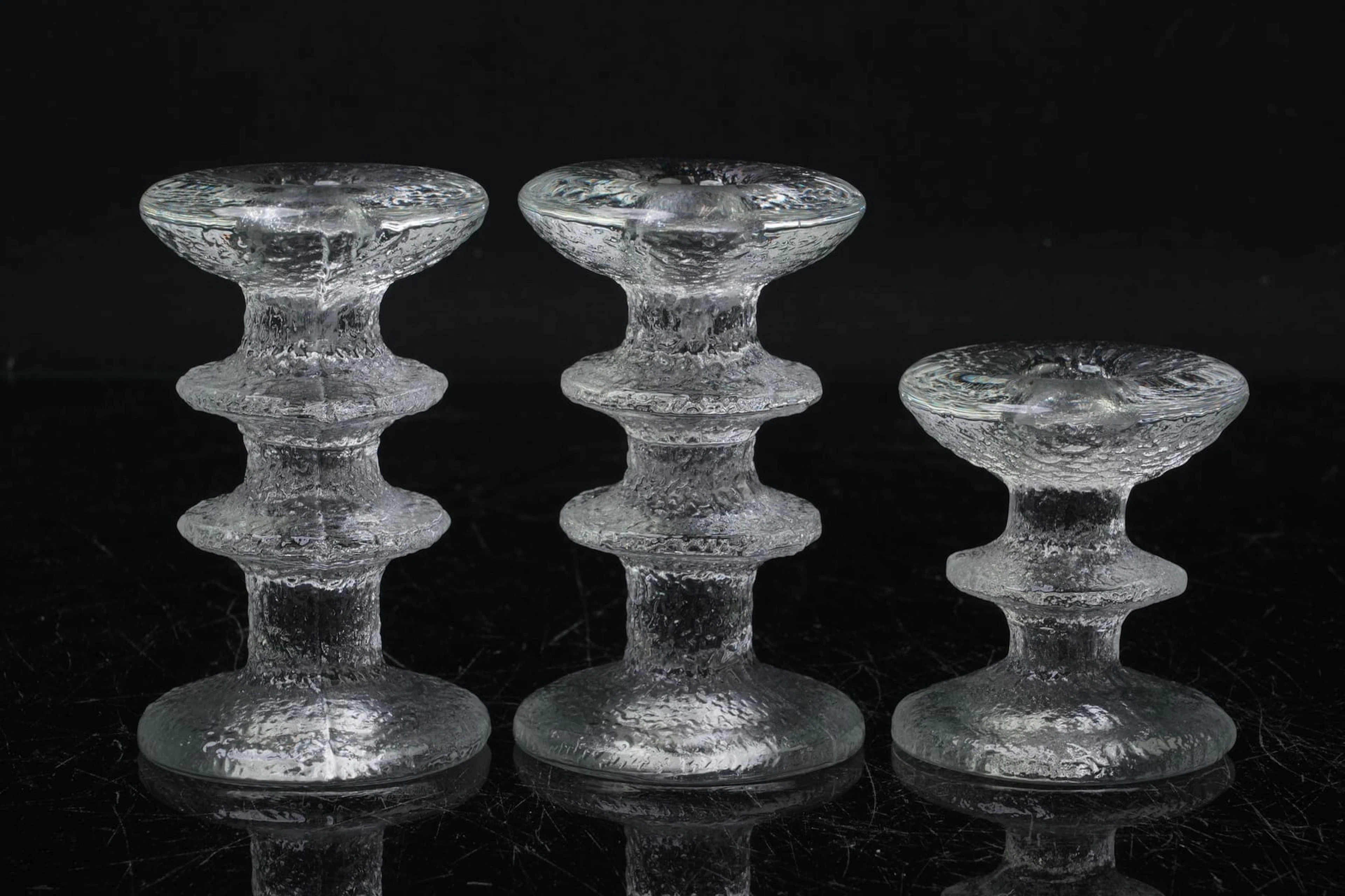TIMO SARPANEVA (1926-2006), ljusstakar, 3 st, "Festivo", Iittala