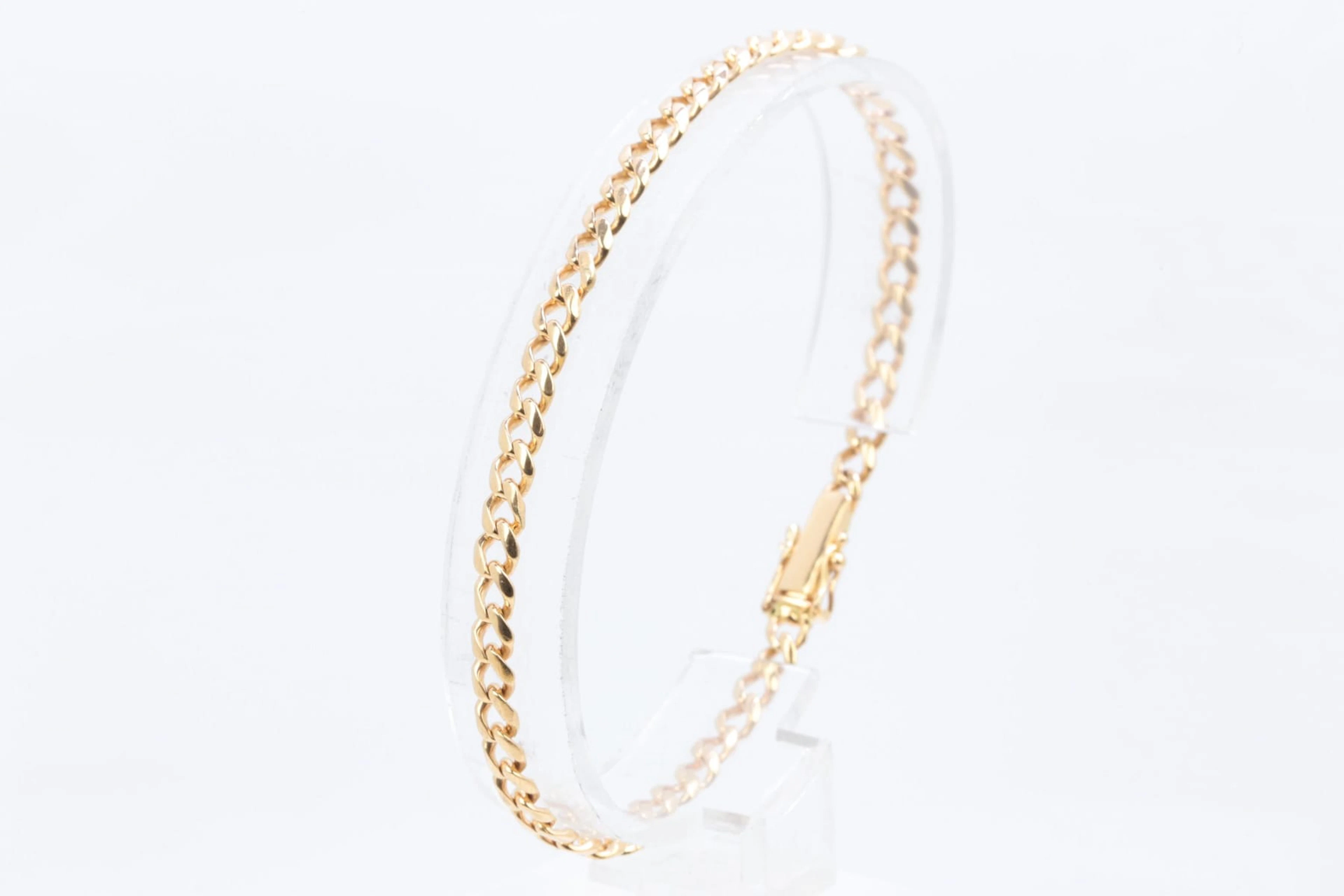 ARMBAND, pansar, guld, 18 k, ca 10,33 g, importstämplat