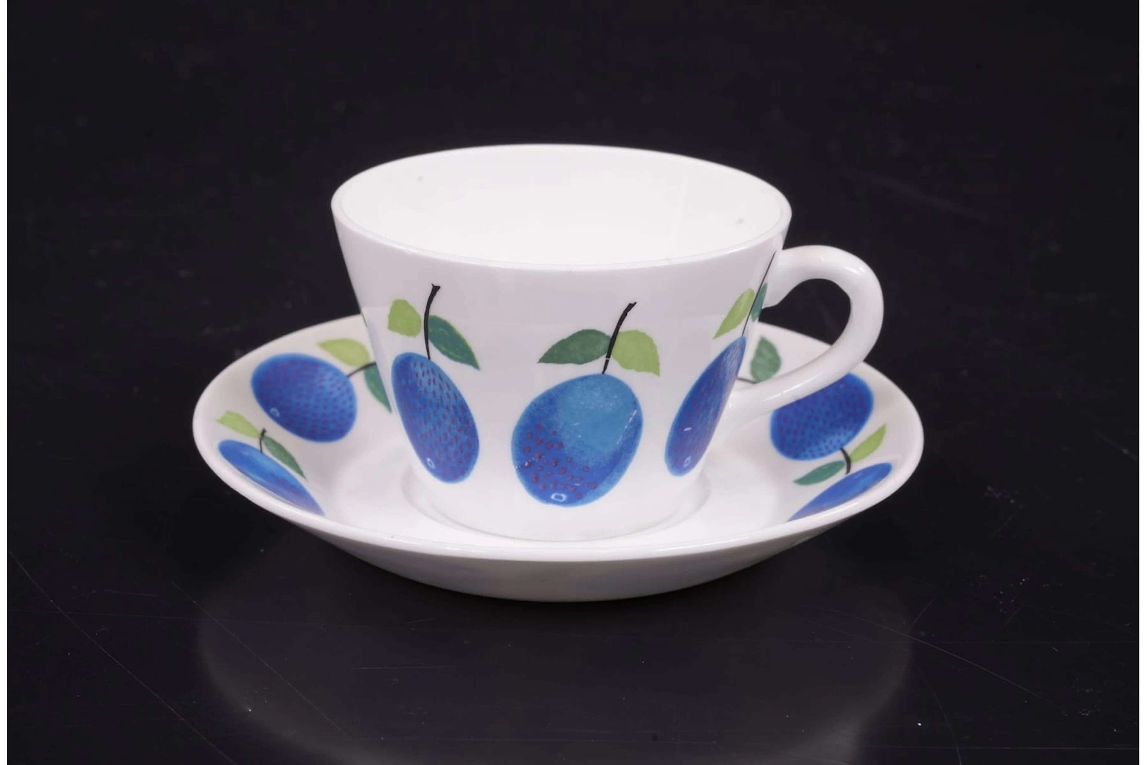 STIG LINDBERG (1916-1982), kaffegods, 6 st, "Prunus", Gustavsberg