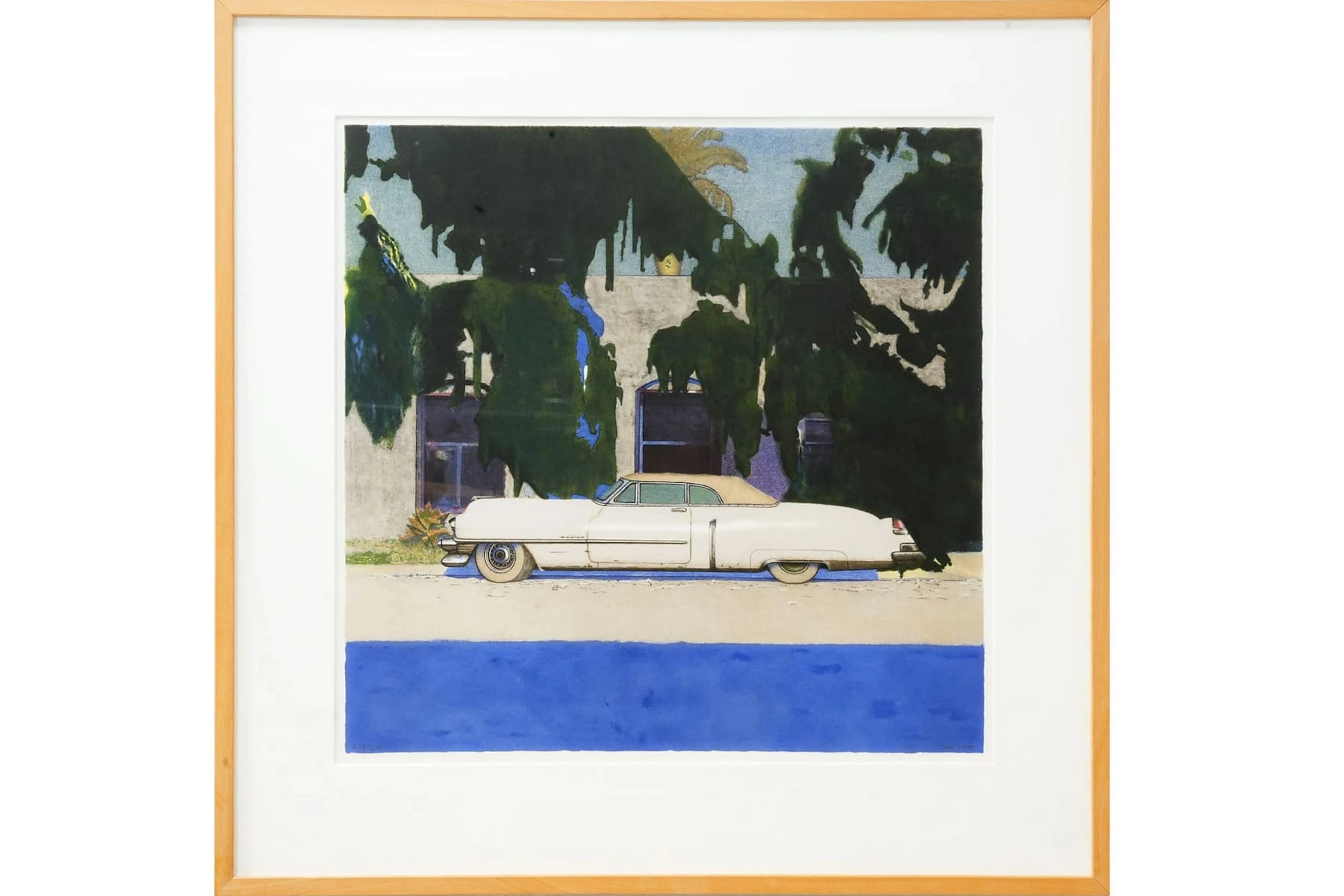 JOHN-ERIK FRANZÉN (1942-2022), färglitografi, "Cadillac"