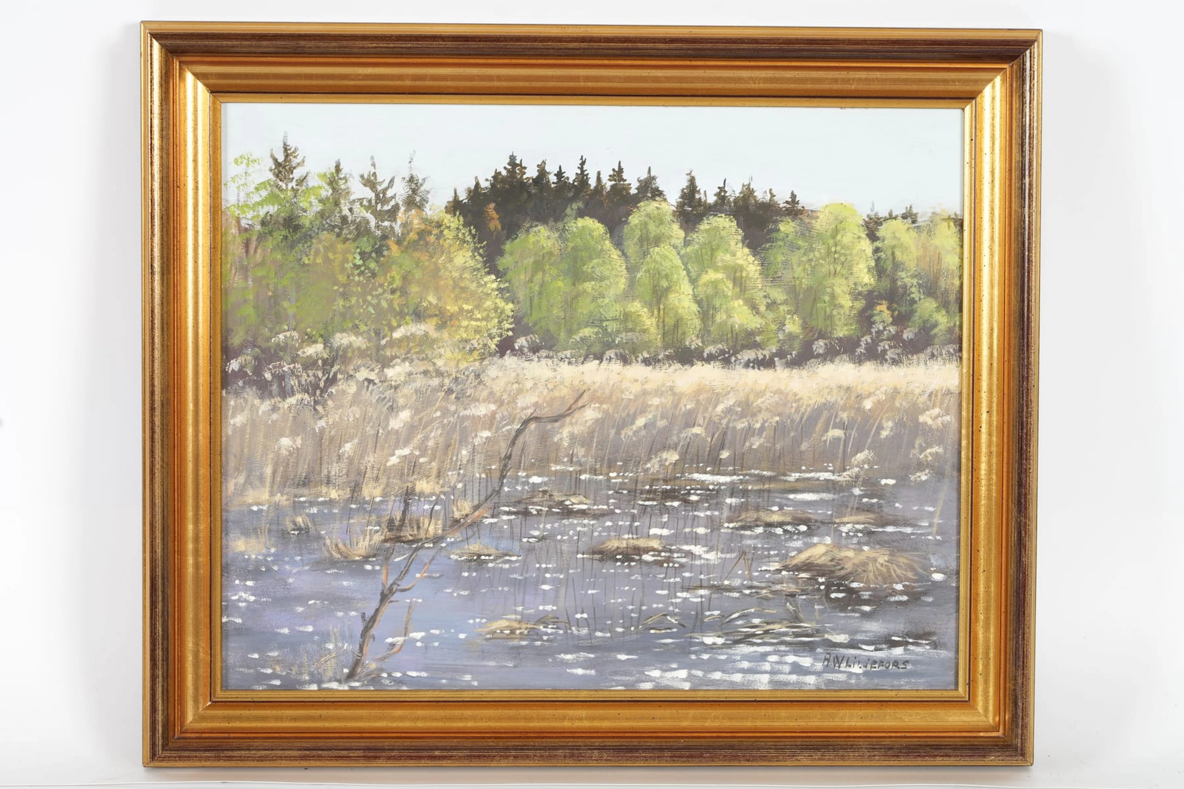 ASTRID WIDENBERG-LILJEFORS (1943), olja på pannå
