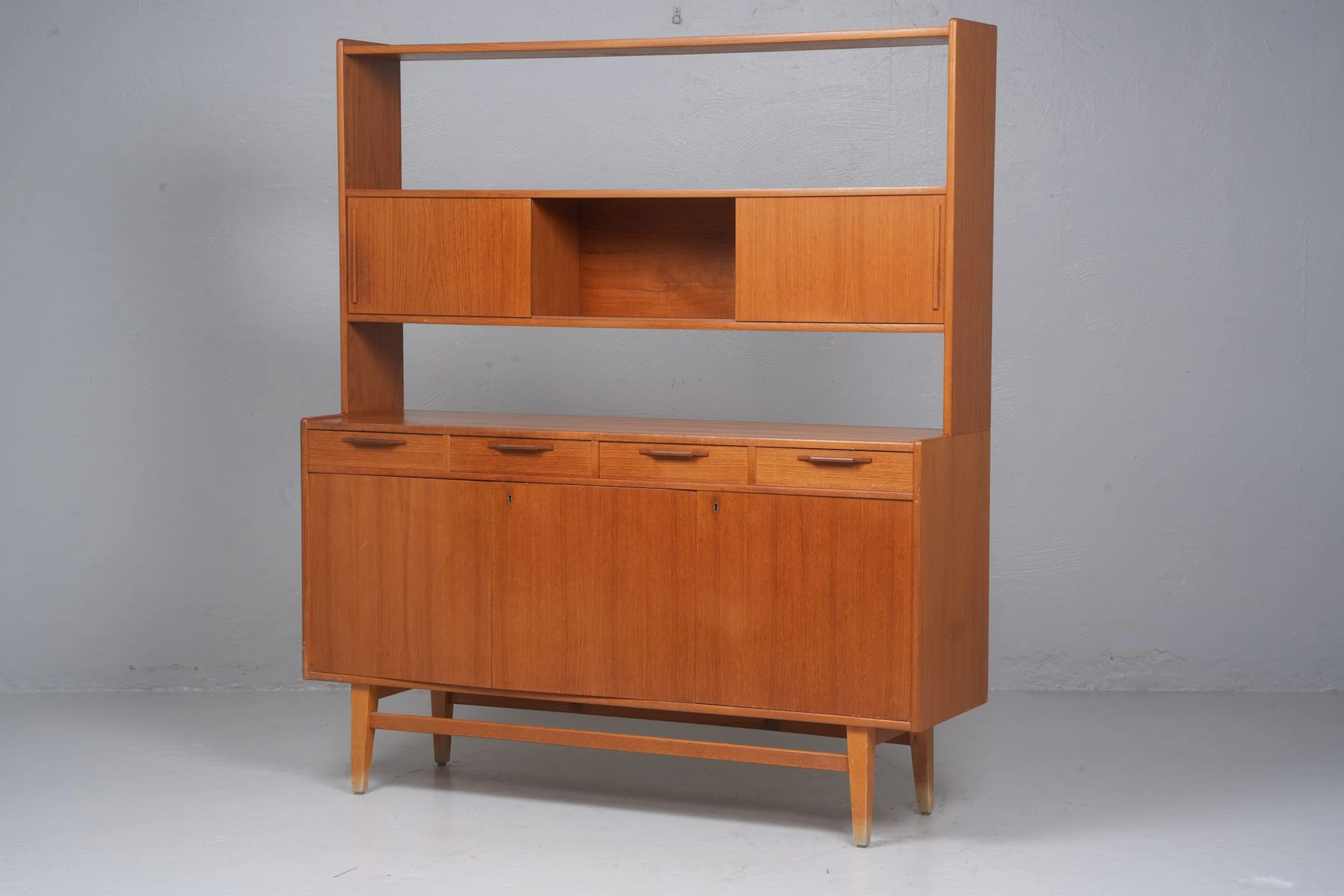 SIDEBOARD / BOKHYLLA, teak, 1950/1960-tal