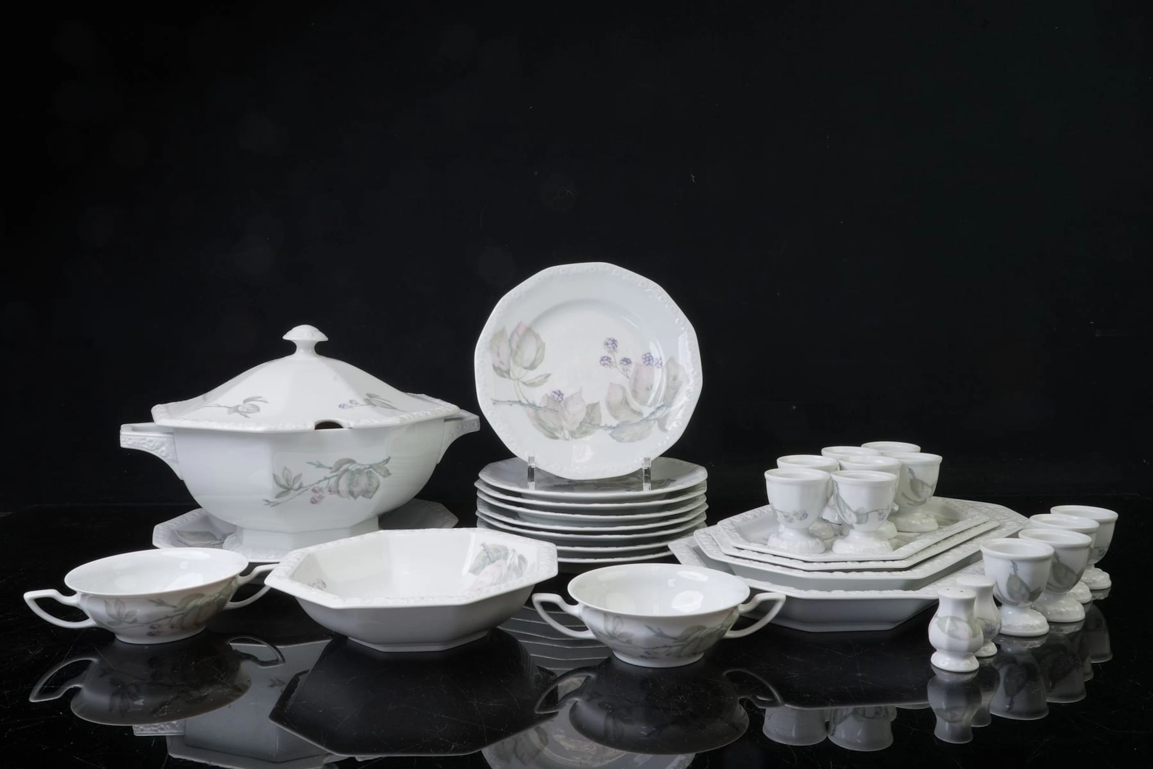 MATSERVISDELAR, 30 st, "Maria björnbär", Rosenthal