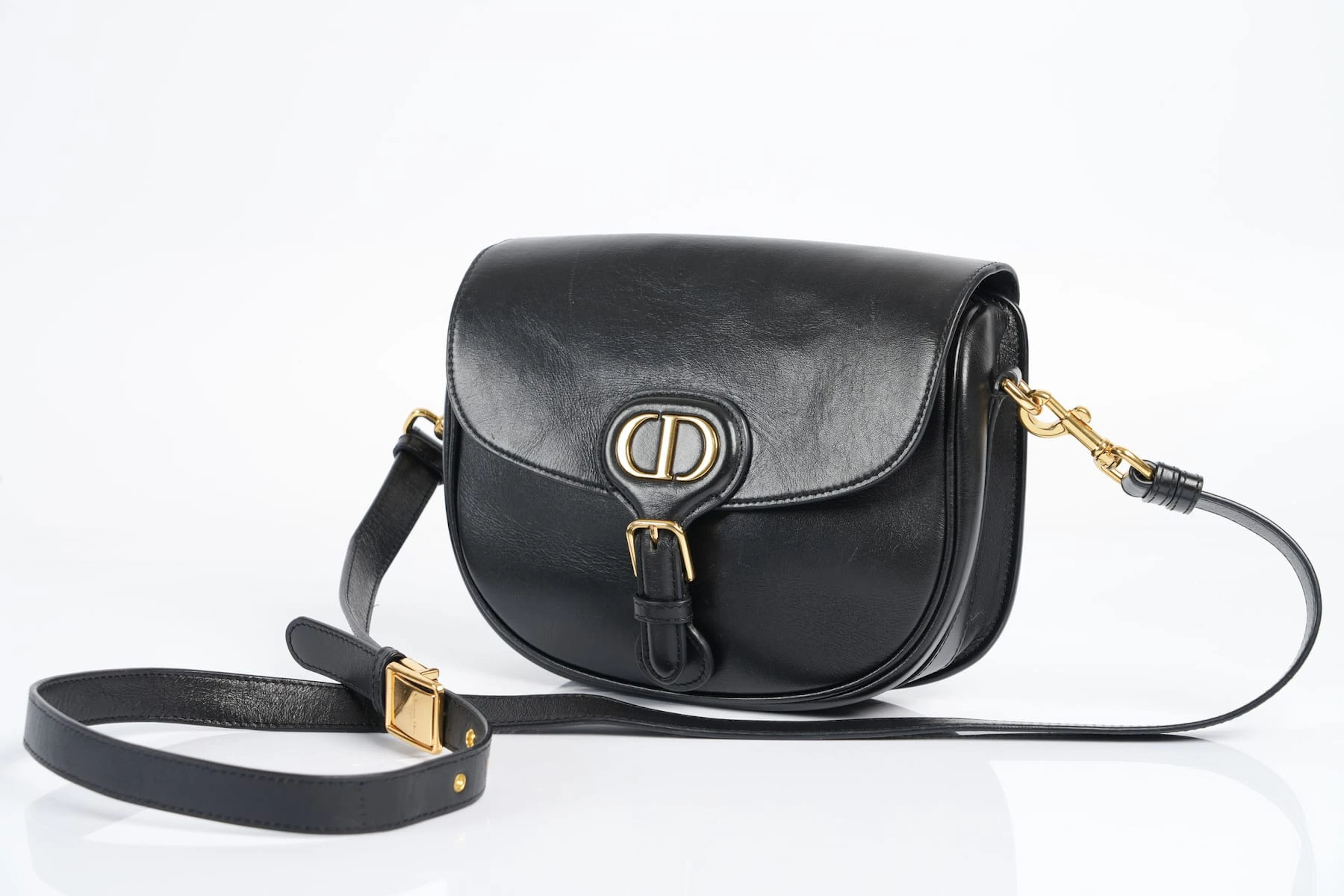 CHRISTIAN DIOR, kalvskinn, axelremsväska, "Bobby", medium, Frankrike
