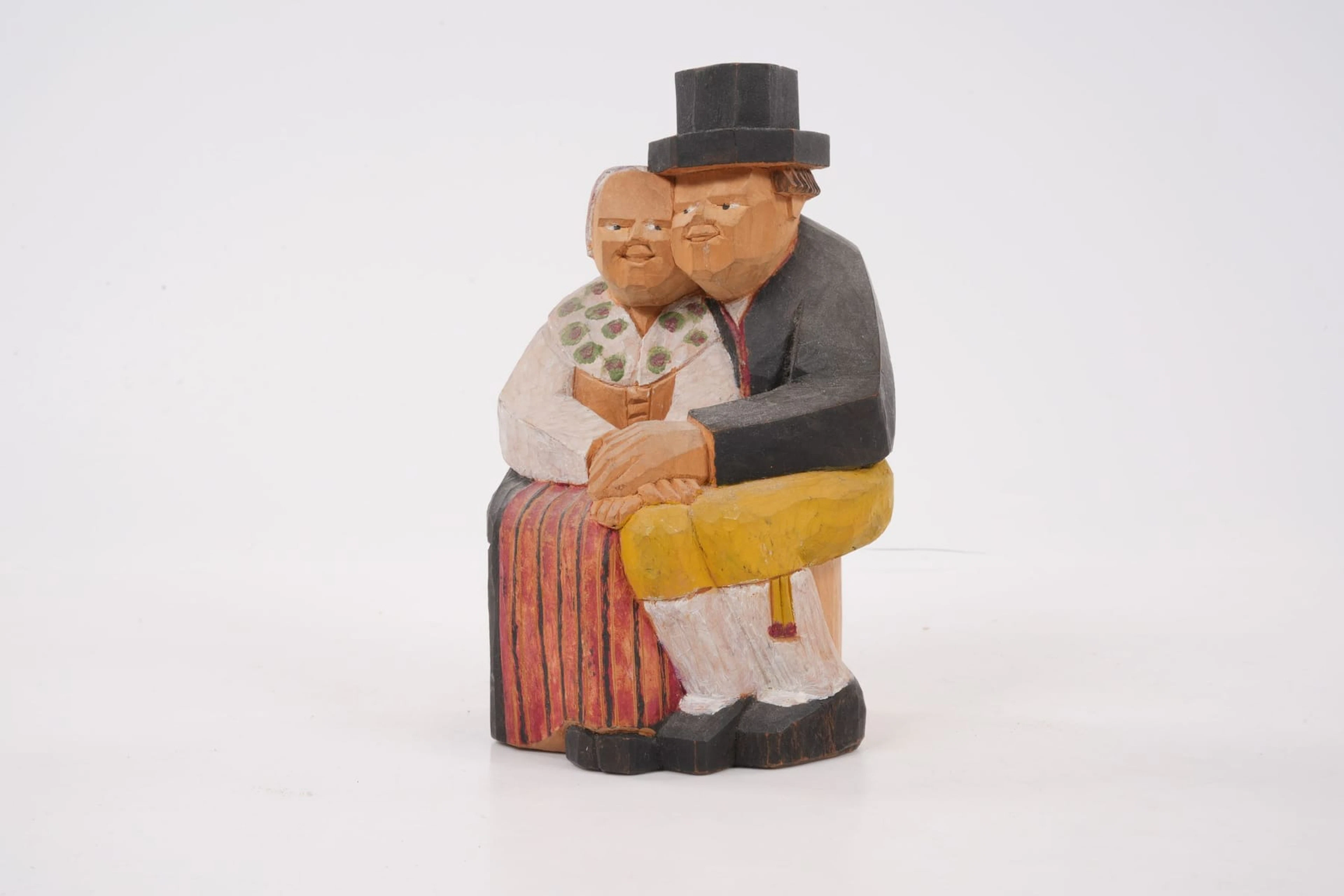 PER JOBS (1893-1955) figurin, skuret trä