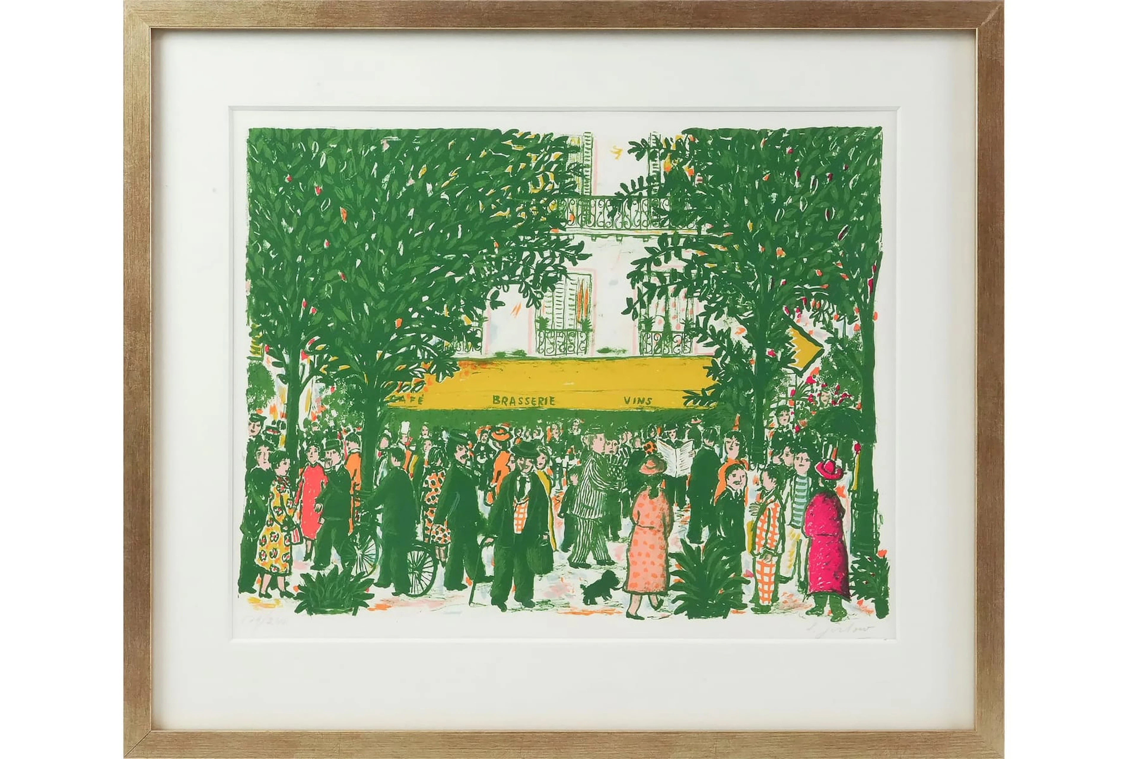 LENNART JIRLOW (1936-2020), färglitografi, "Brasseriet"