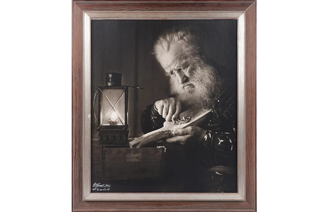 PER FORSELL (1898-1979), fotografi, "Slöjdaren"