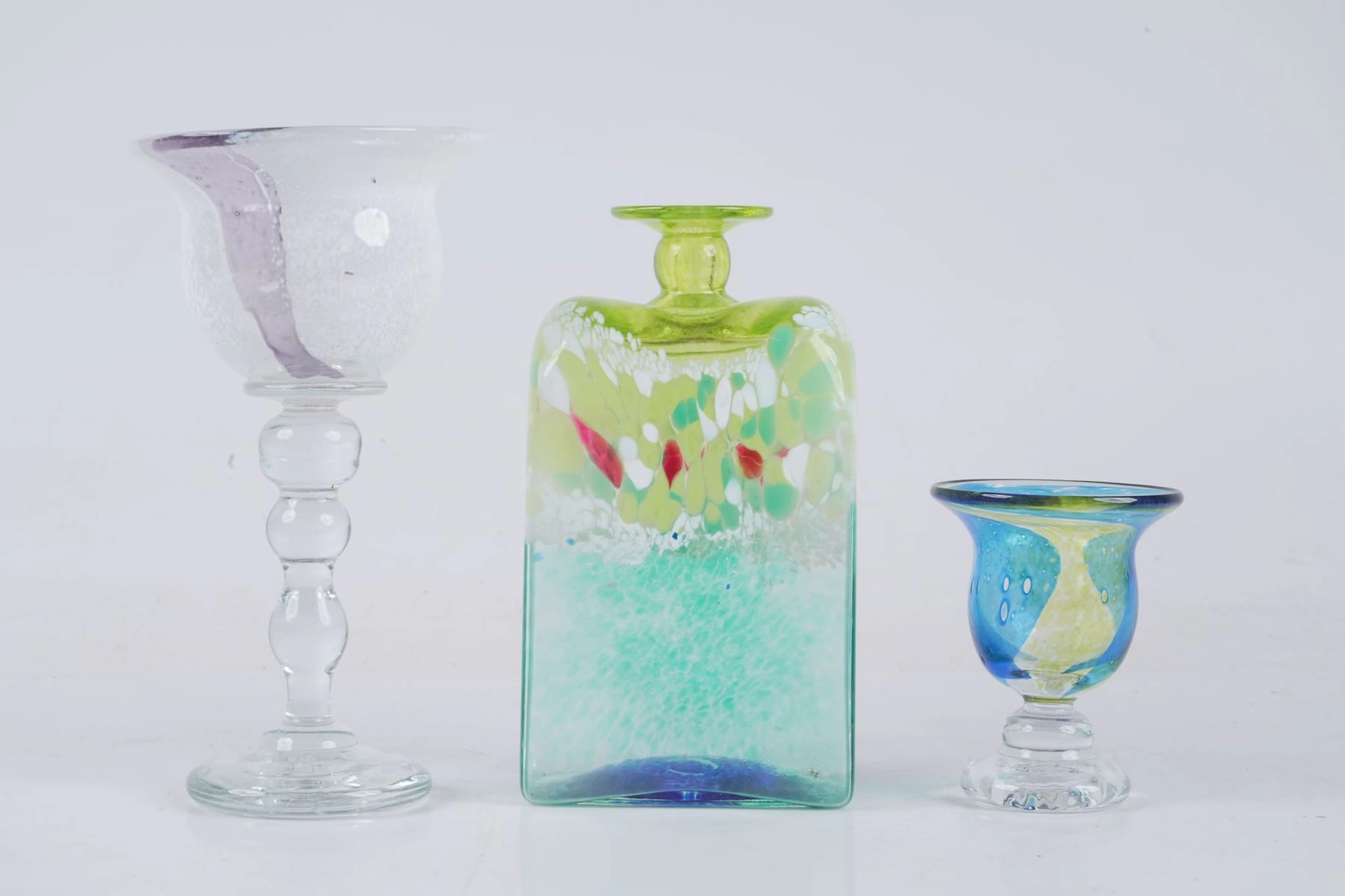 ÅSA BRANDT (1940), pokalglas, flaska, samt snapsglas, Torshälla