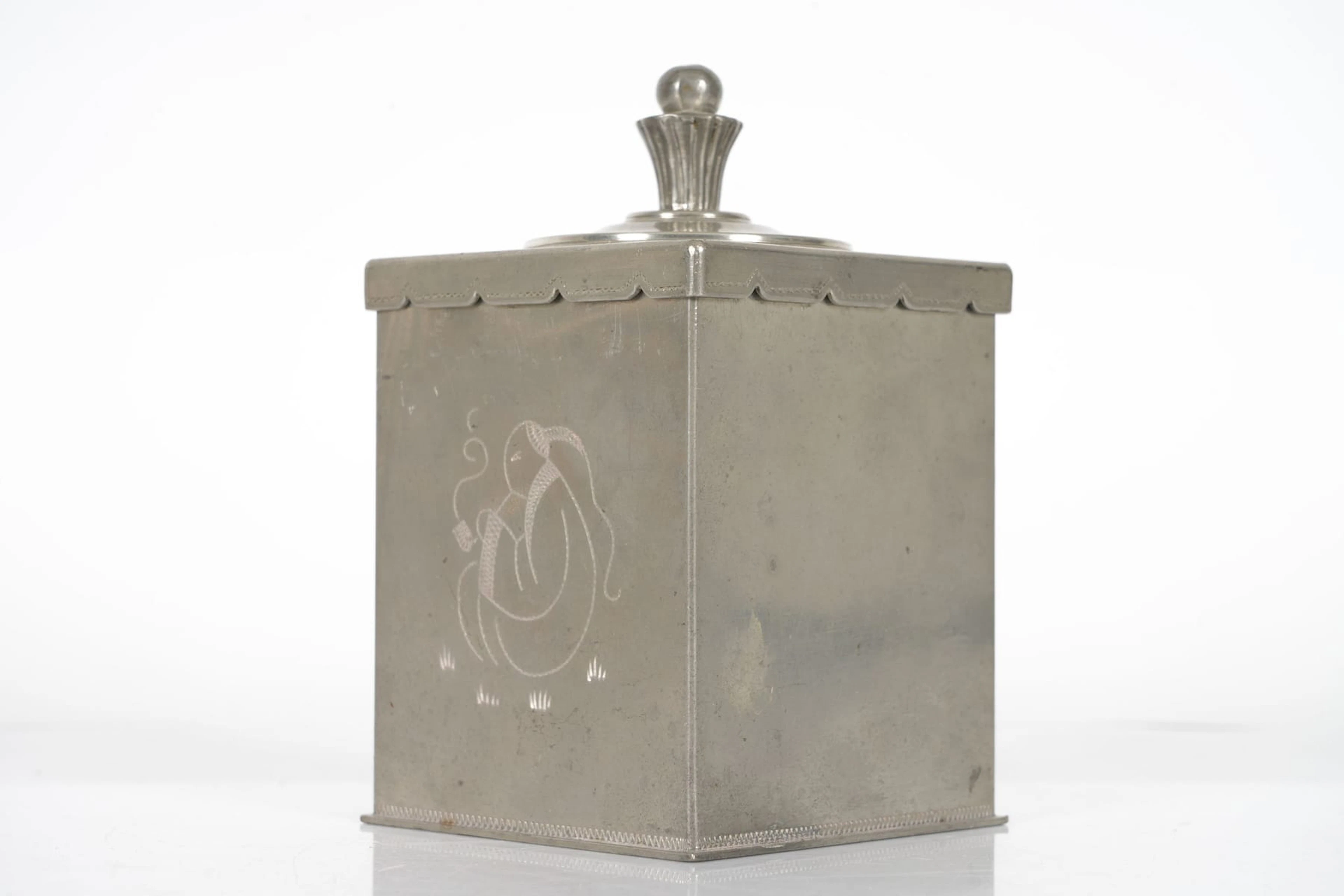 TOBAKSBURK, tenn, Art Deco, Svenskt Tenn AB, 1928