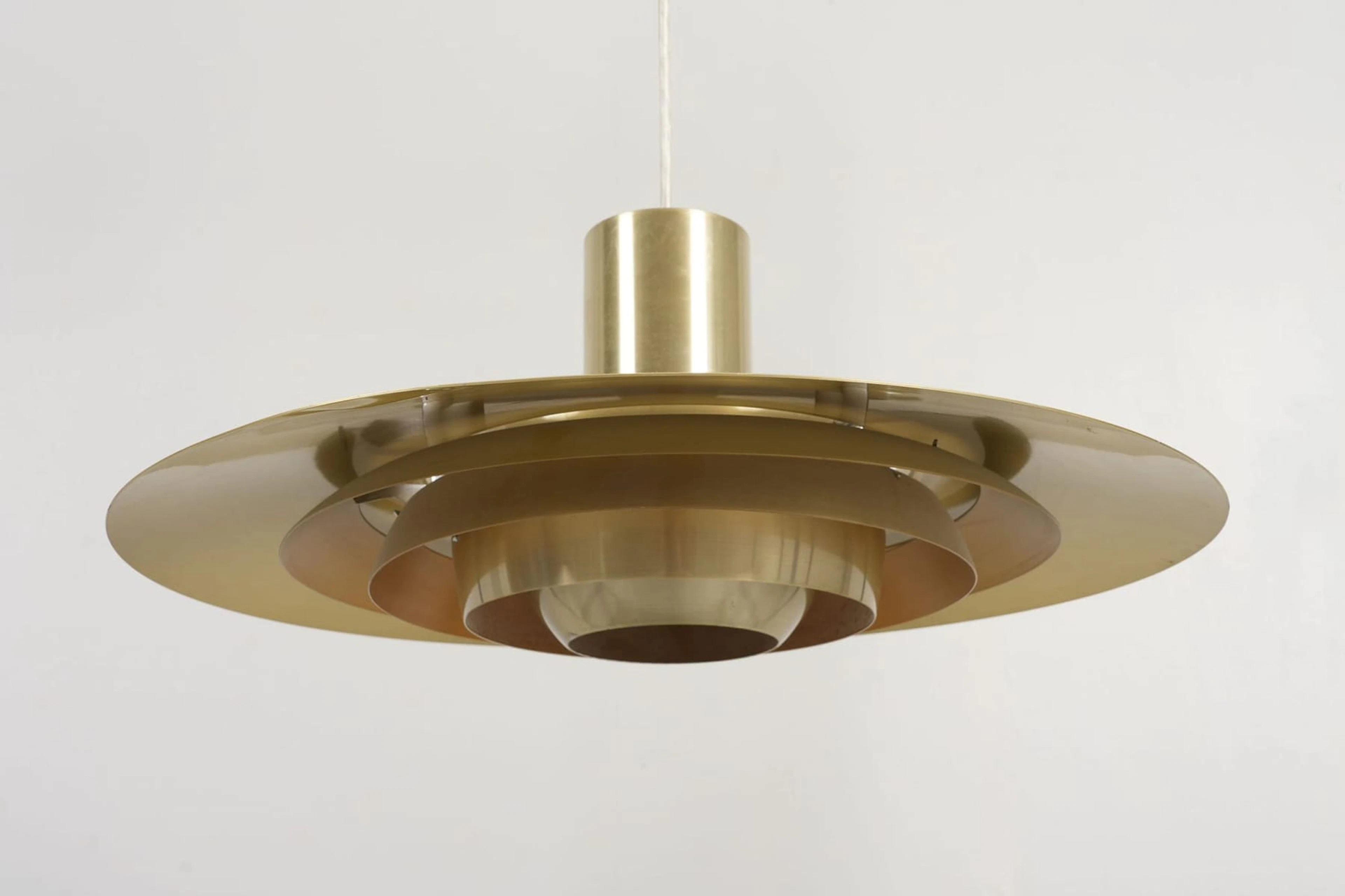 JØRGEN KASTHOLM & PREBEN JUHL FABRICIUS, taklampa, mässing, "P376