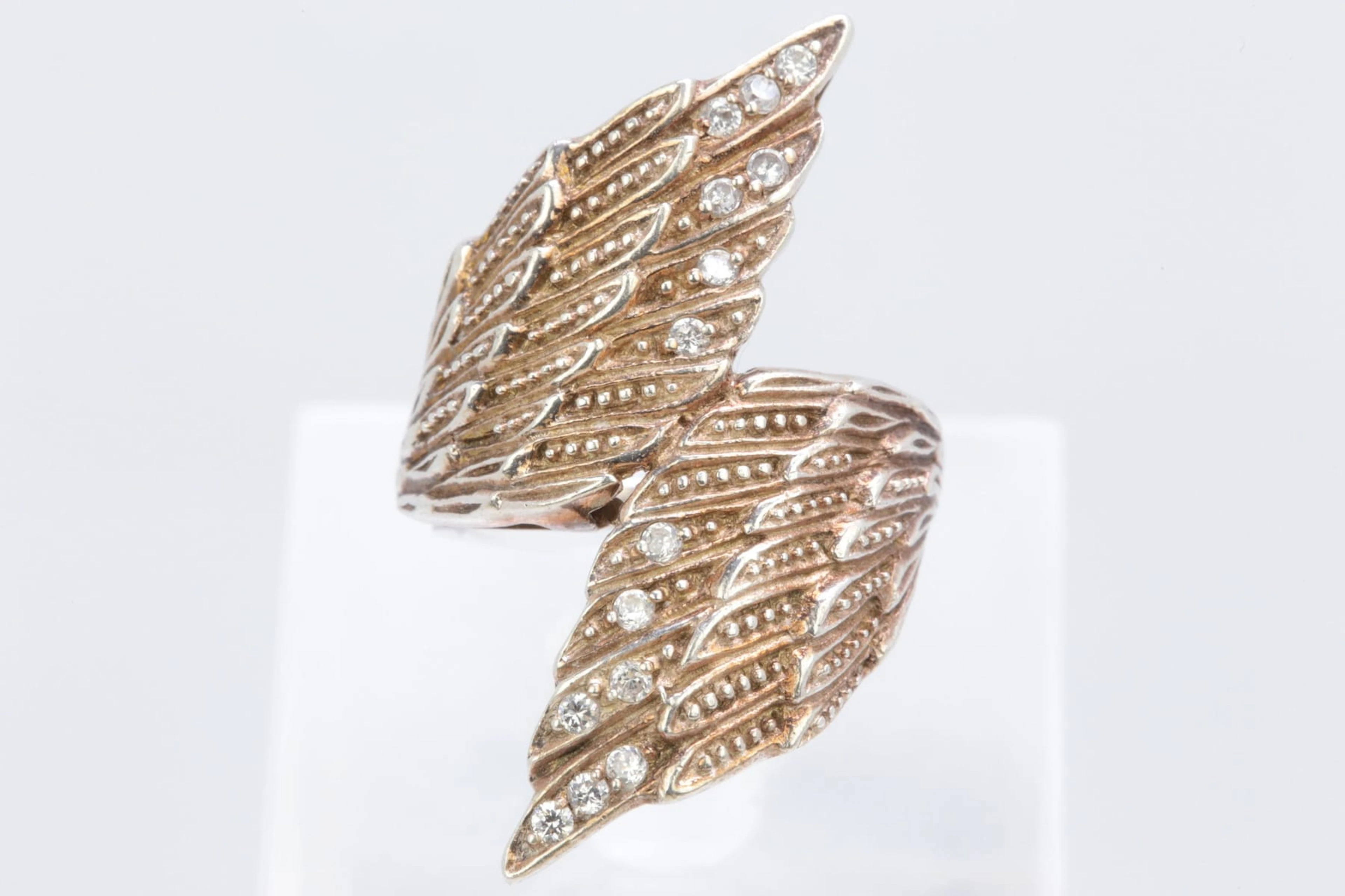 KENZA SUITEN (1991), ring med vita stenar, silver, Guldfynd by Kenza
