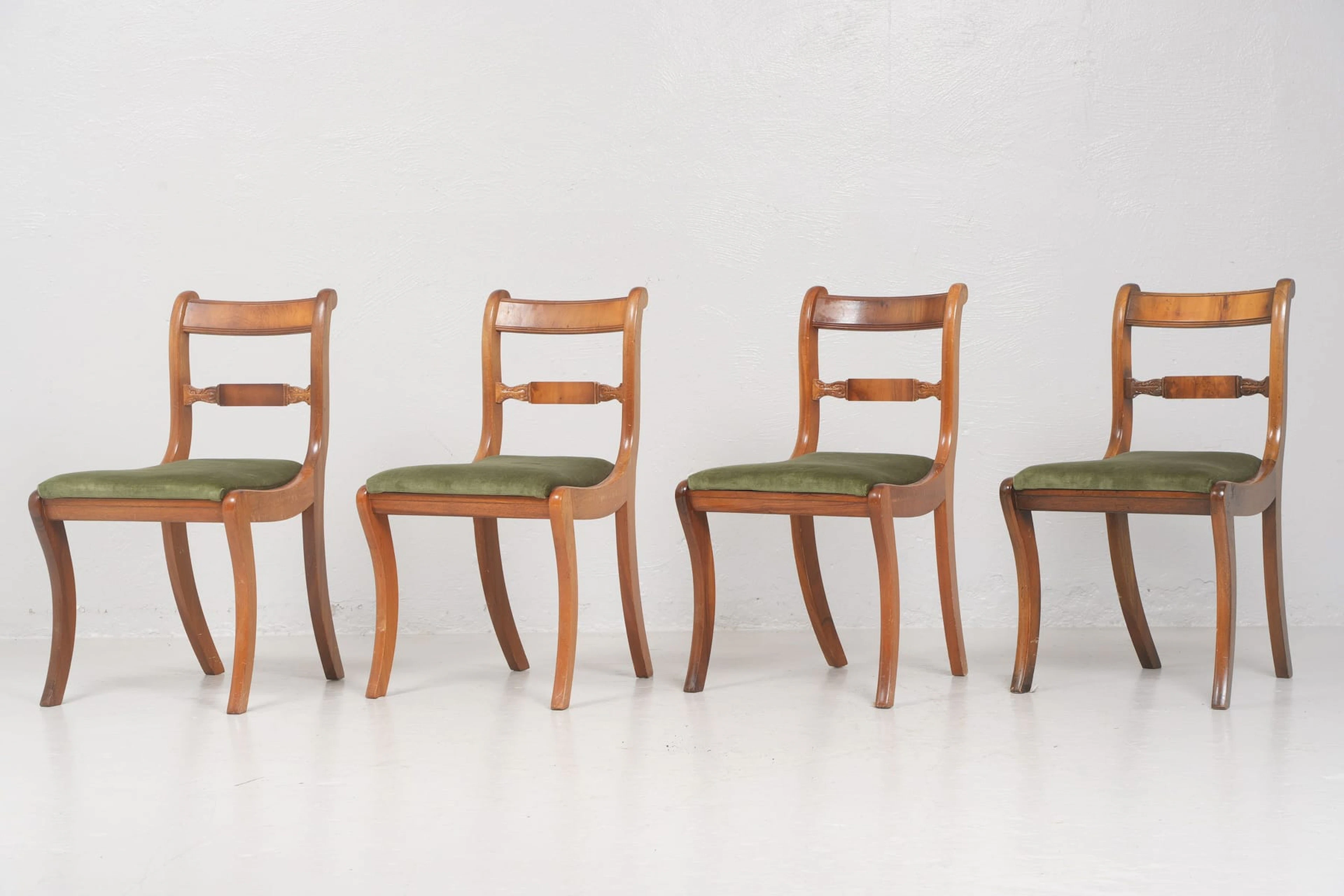 STOLAR, 4 st, mahogny, Karl Johan-stil, 1900-tal