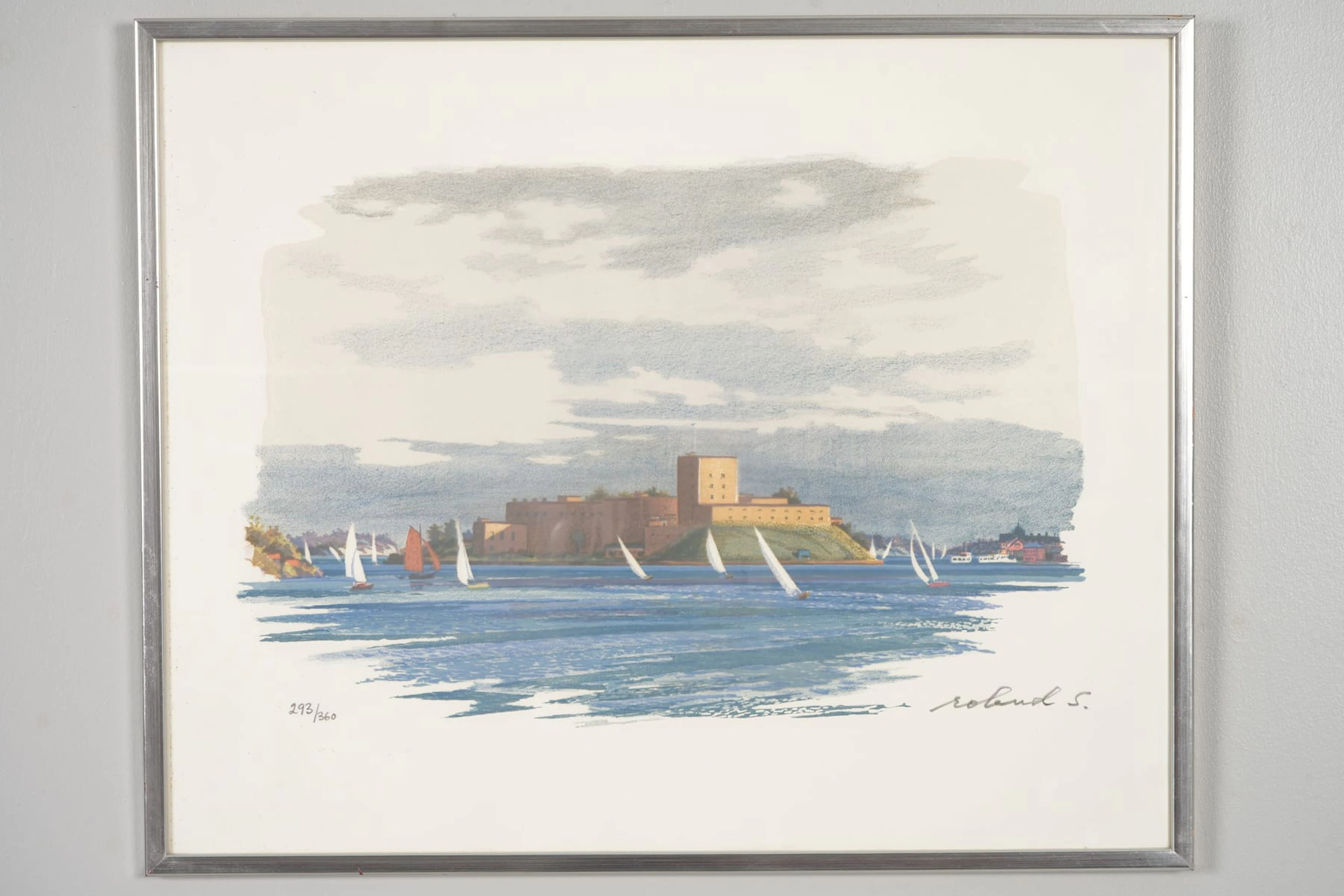 ROLAND SVENSSON (1910-2003), färglitografi