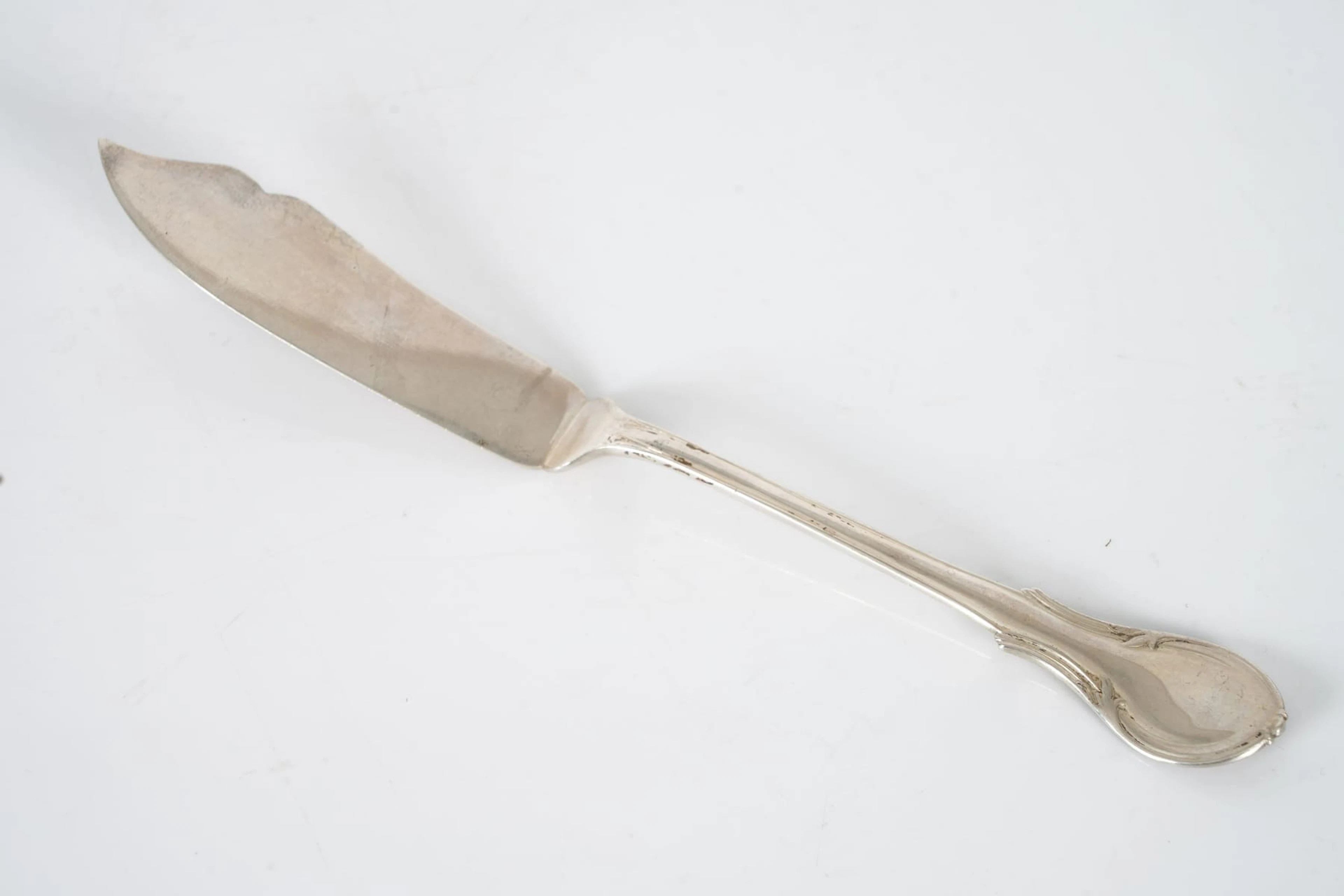 FISKKNIVAR, 9 st, silver, "Prins Fredrik", B Erlandsson, Kristianstad