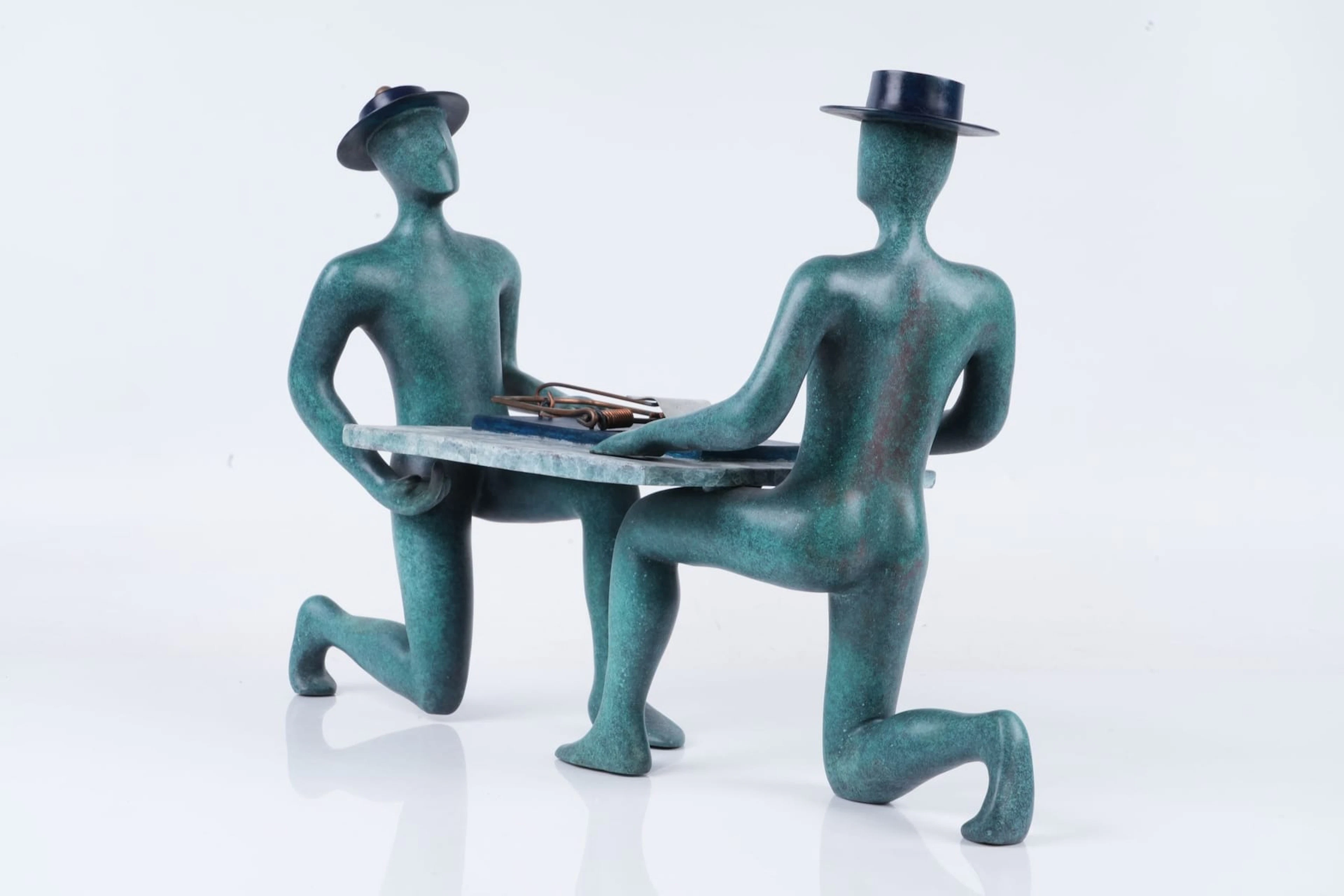 MARK KOSTABI (1960), skulptur, patinerad brons, "Art of the deal"