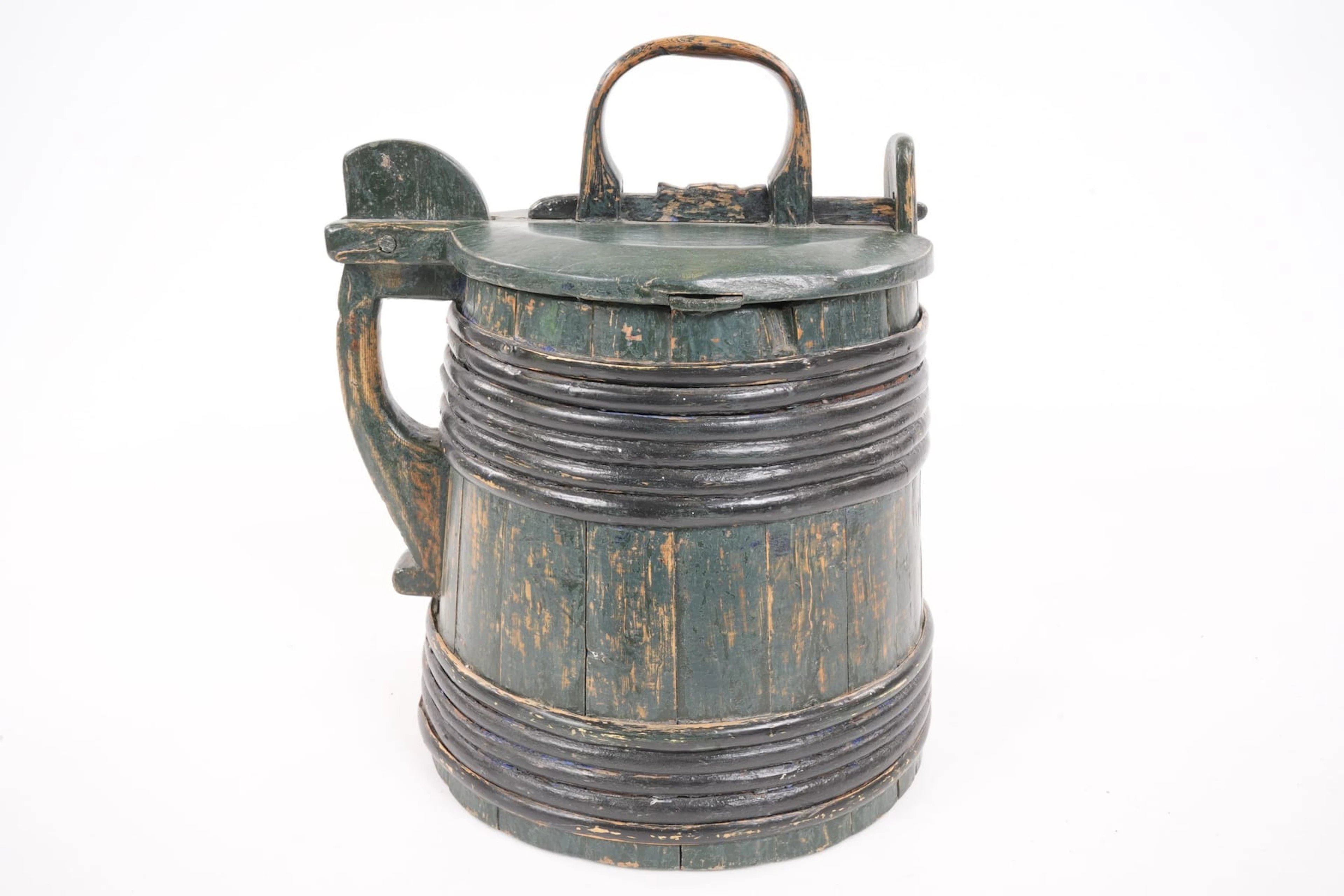 STÅNKA, bemålat trä, 1800-tal
