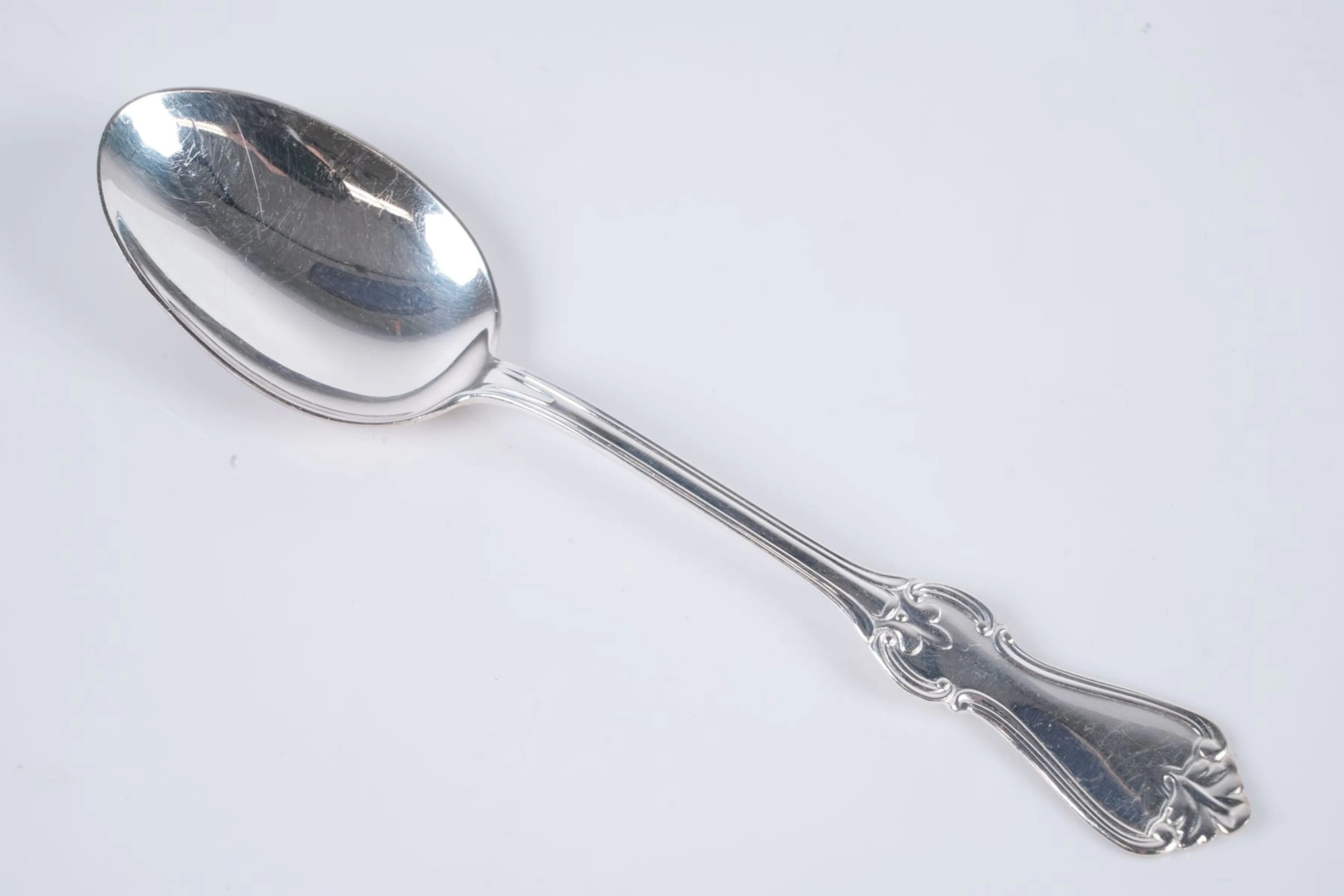 DESSERTSKEDAR, 12 st, silver, "Olga", GAB, 1959-1960, ca 399,09 g