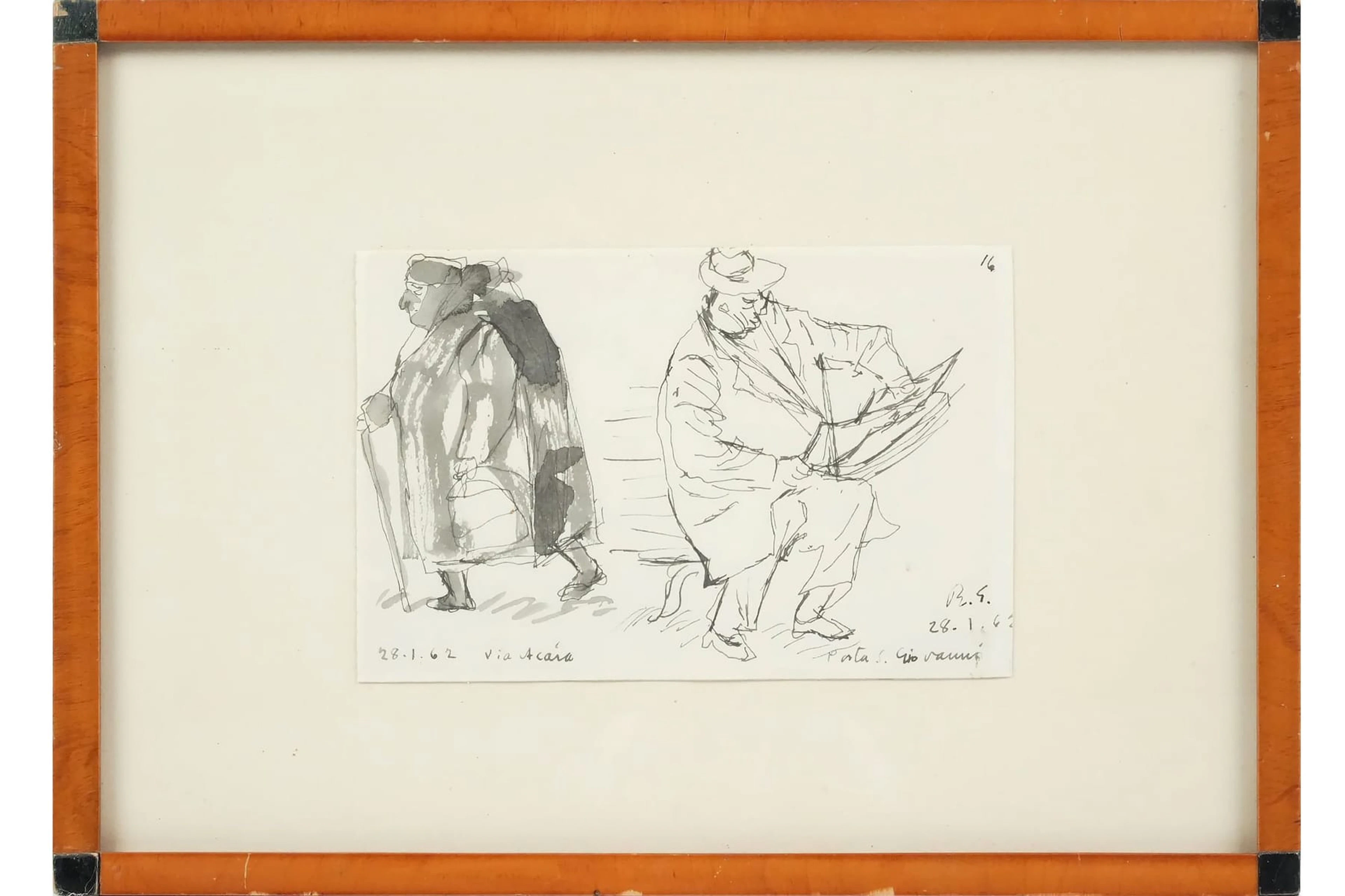 RAGNAR SANDBERG (1902-1972), tuschteckning