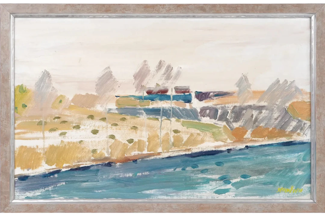 GÖSTA STAWÅSEN (1918-1974), olja på duk, "Dala Skaraborg"
