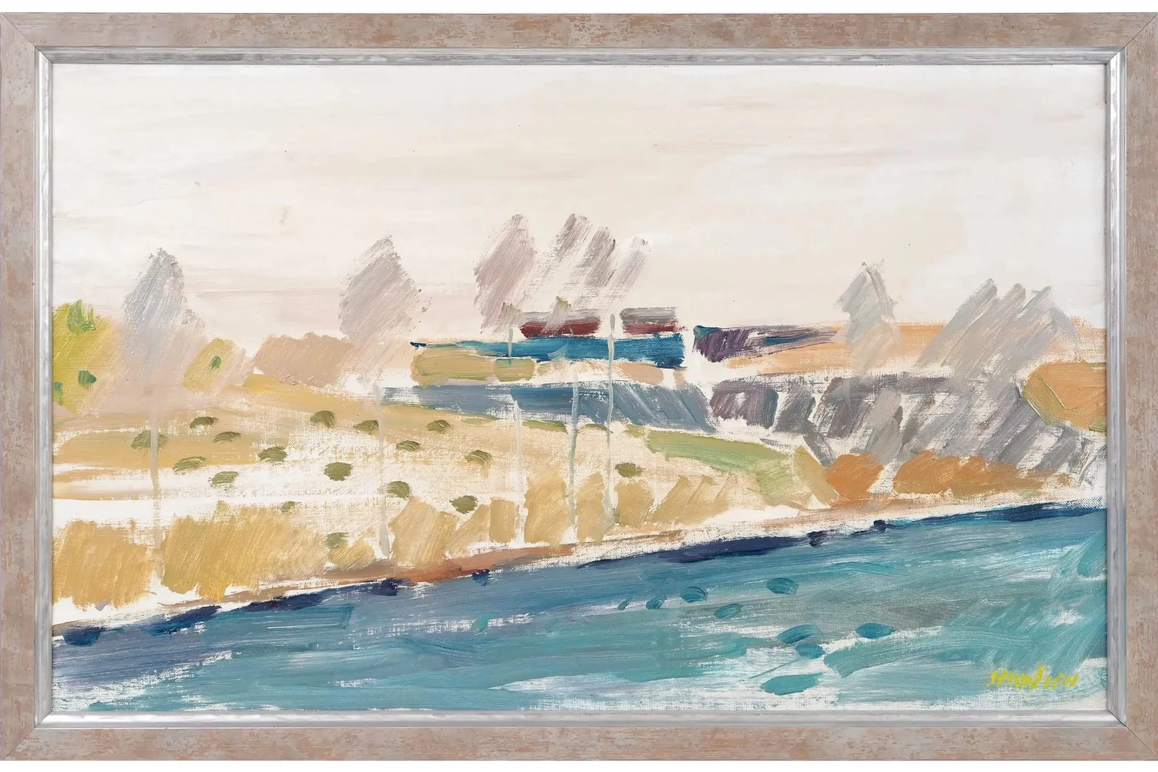 GÖSTA STAWÅSEN (1918-1974), olja på duk, "Dala Skaraborg"