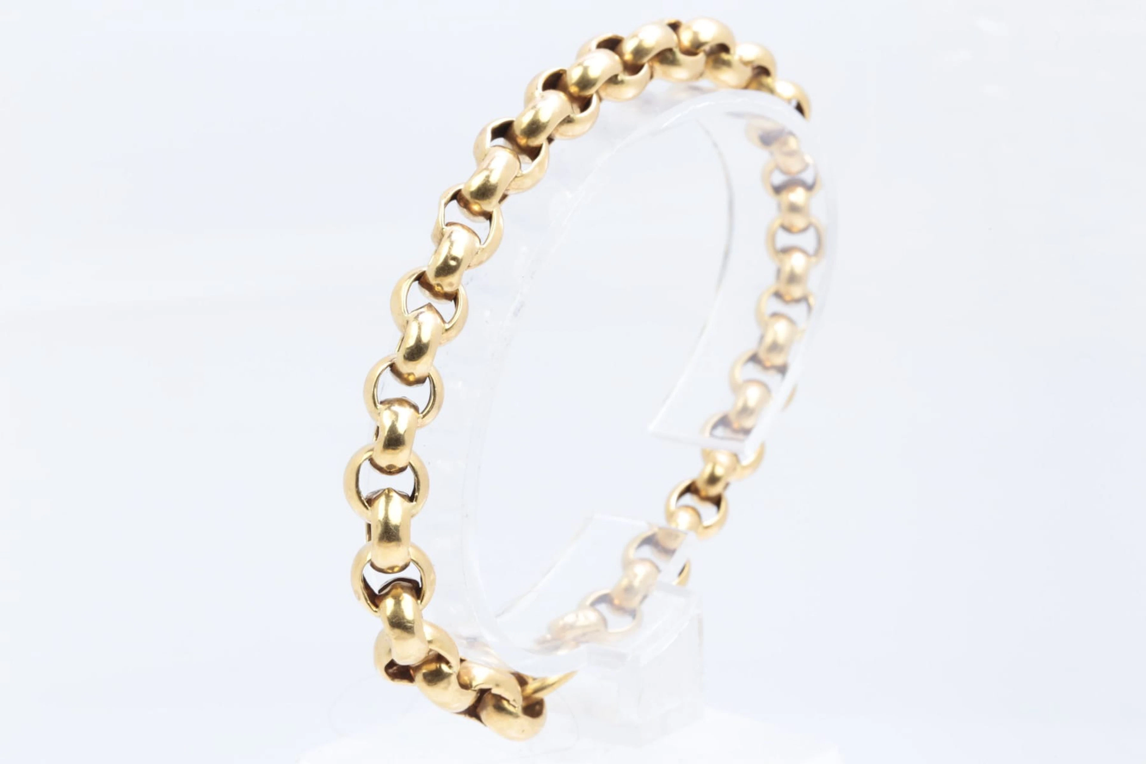 ARMBAND, ärtlänk, guld, 18 k, ca 8,11 g