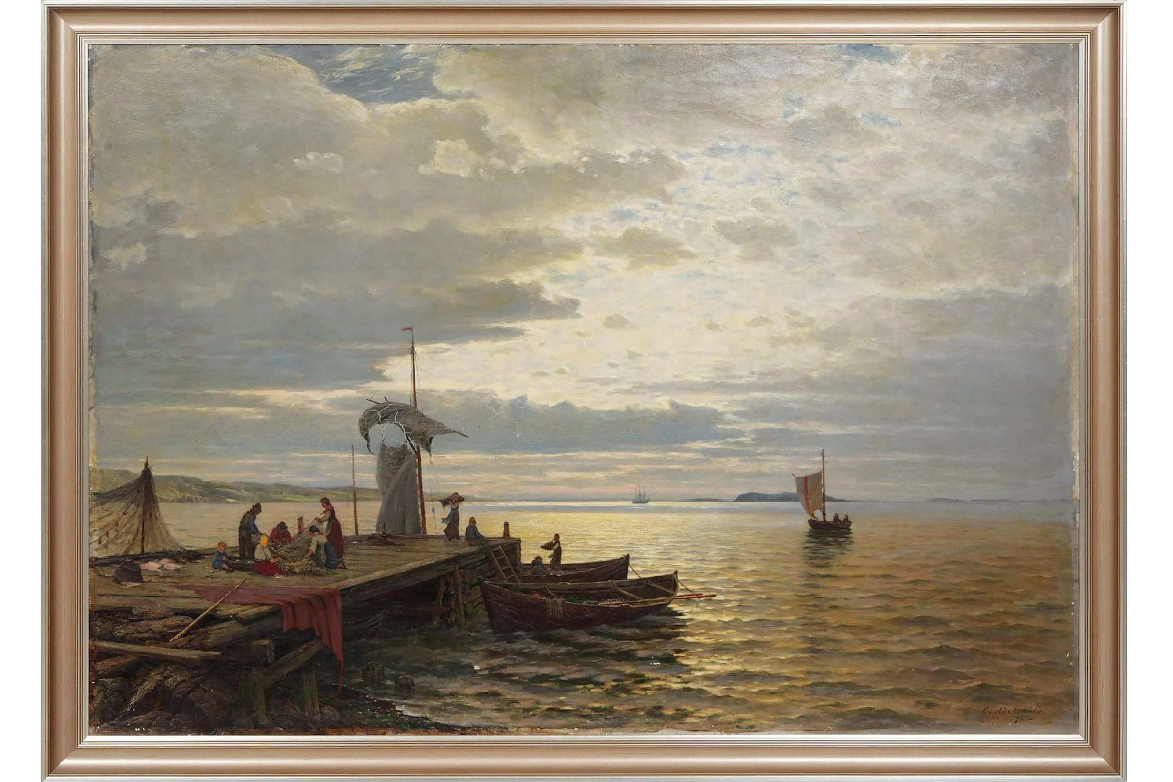 CARL ADELSKÖLD (1830-1914), olja på duk