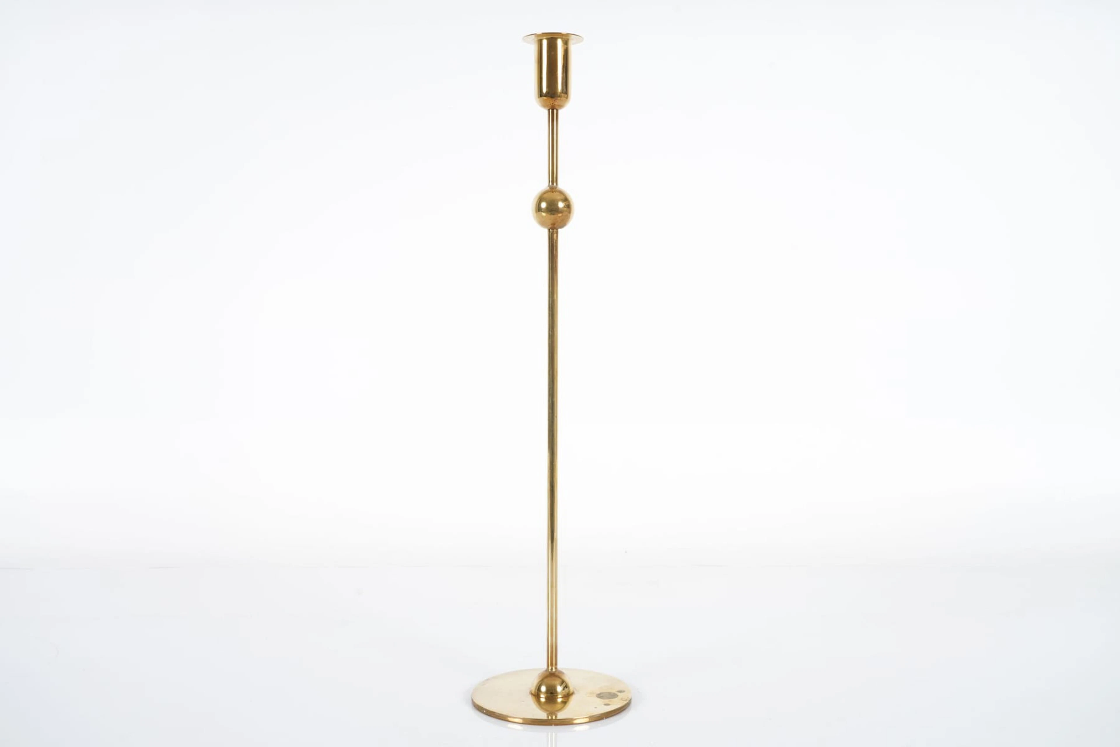 ESTRID ERICSON (1894-1981), ljusstake, mässing, "Kulan", Firma Svenskt Tenn