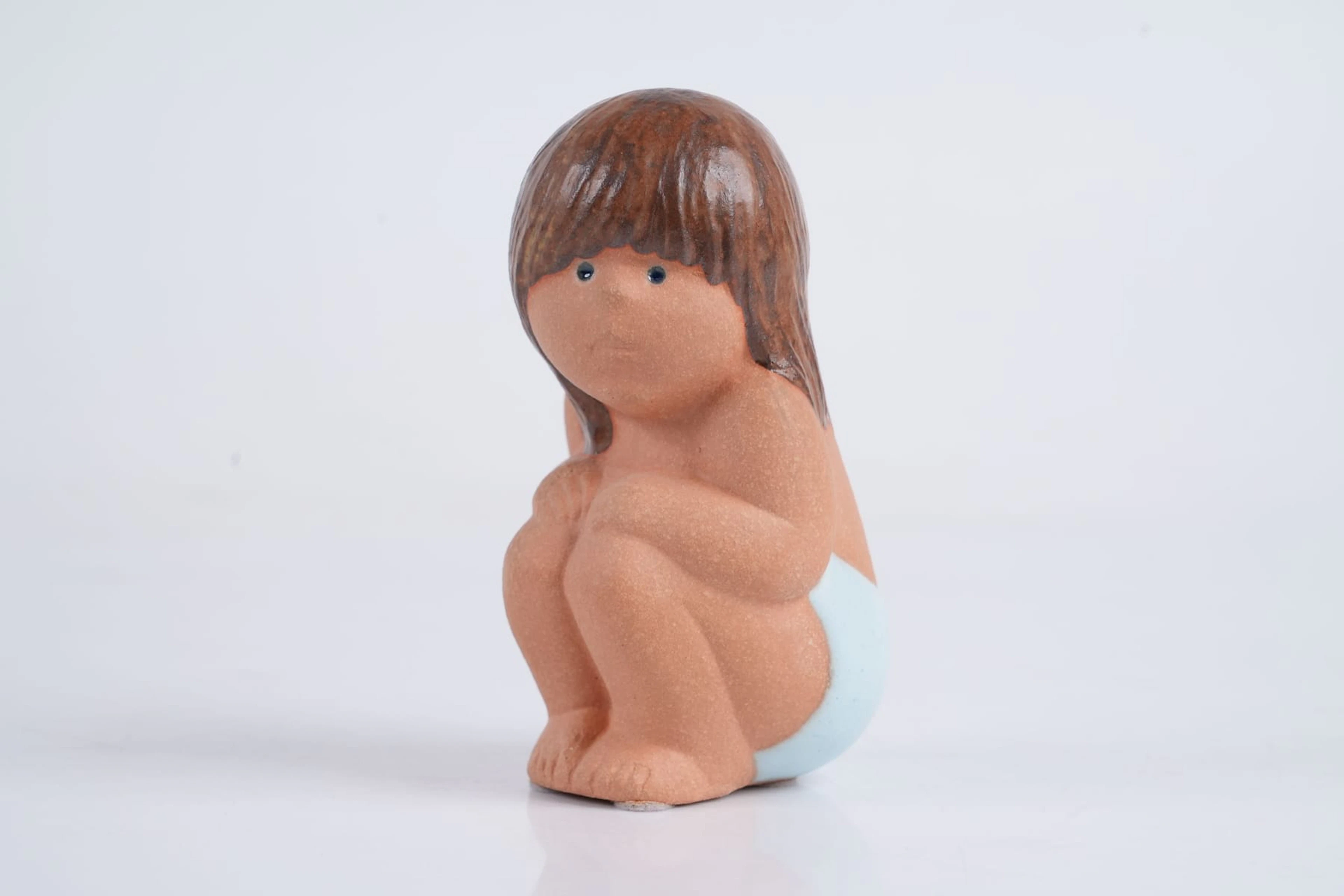 LISA LARSON (1931-2024), figurin, "Badflickan", ur serien Barn & Barnbarn