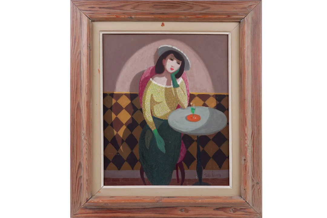 PELLE ÅBERG (1909-1964), olja på pannå