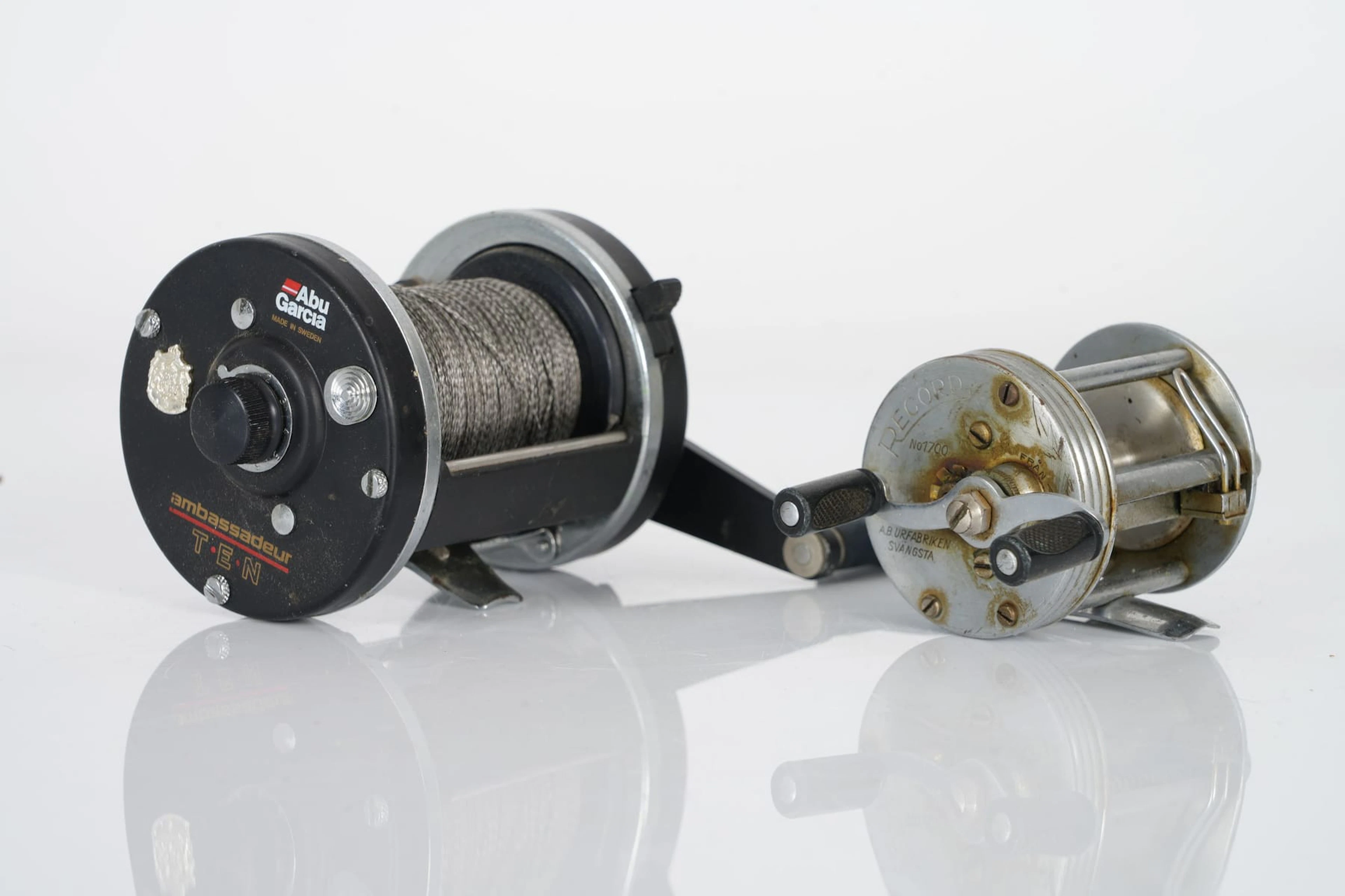 FISKERULLAR, 2 st, "Ambassadeur TEN", Abu Garcia samt Record No 1700