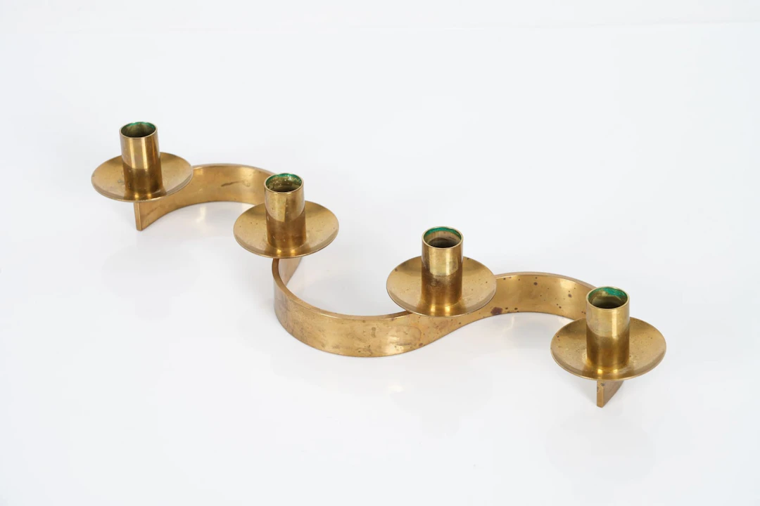 JOSEF FRANK (1885-1967), ljusstake, "Slingan", Firma Svenskt Tenn