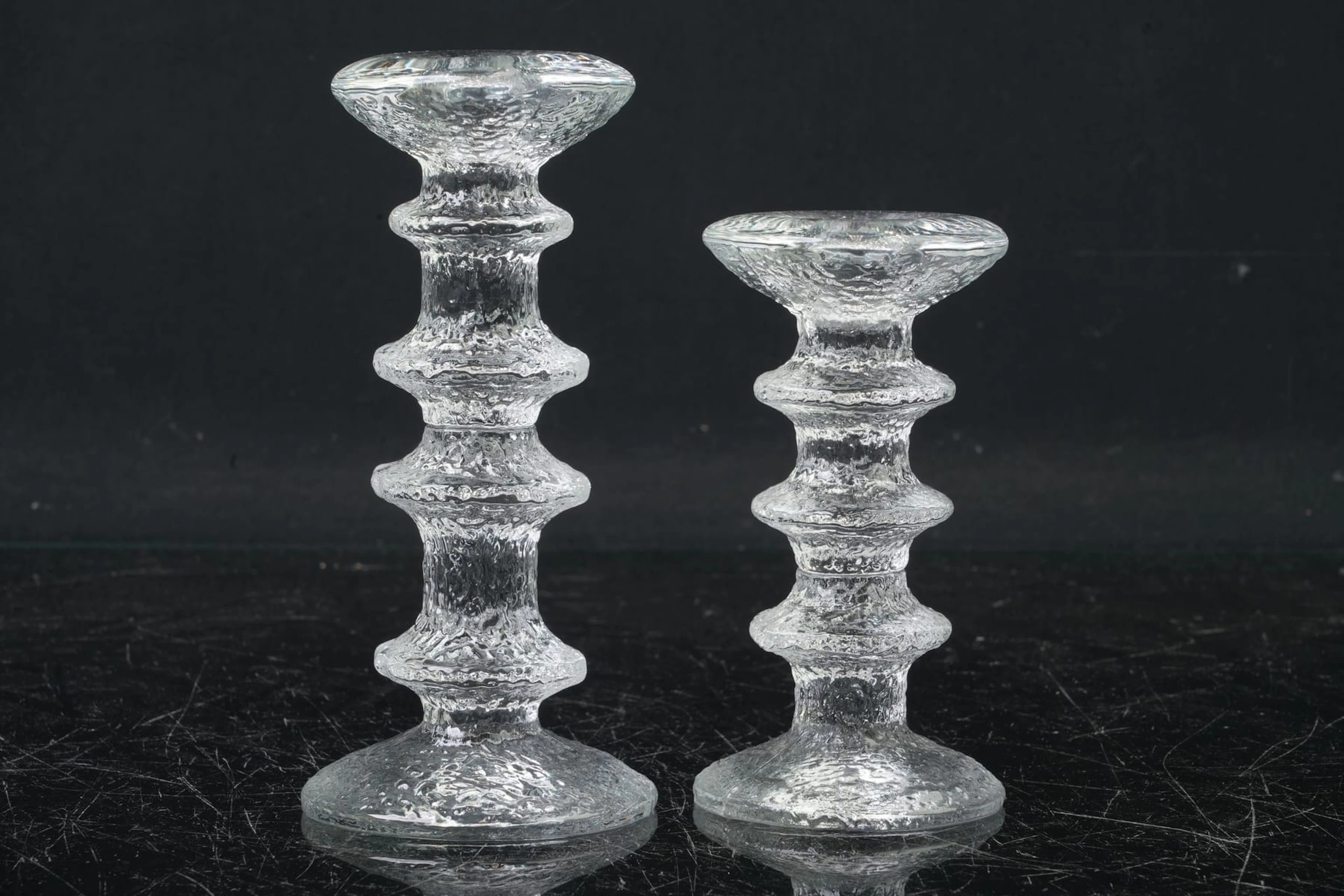TIMO SARPANEVA (1926-2006), ljusstakar, 2 st, "Festivo", Iittala