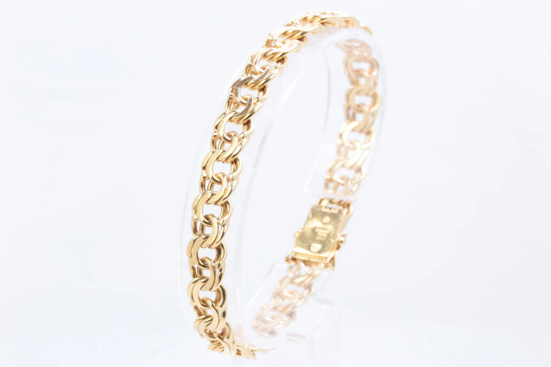 ARMBAND, bismarck, guld, 18 k, ca 26,12 g, Stockholm, 1961