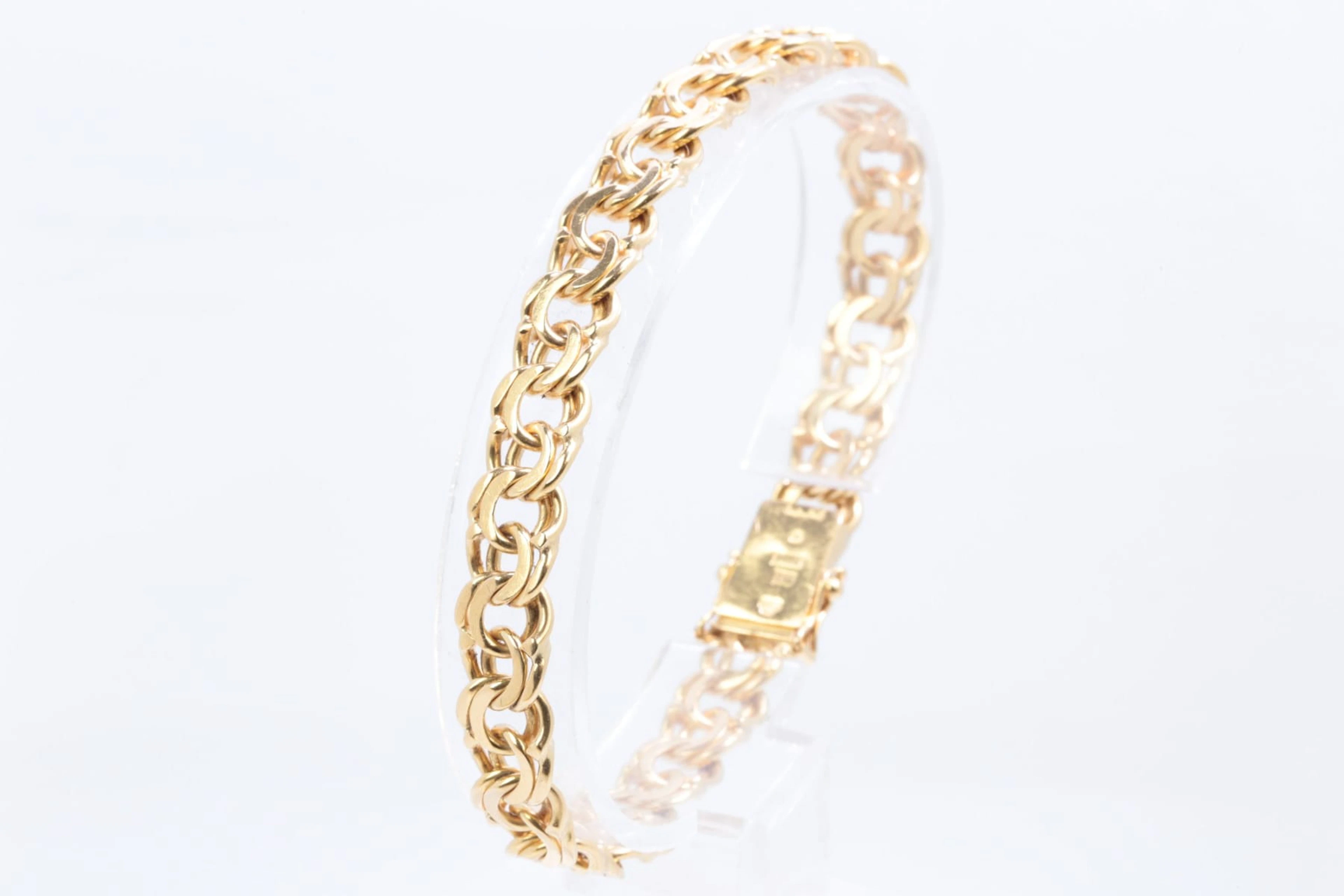 ARMBAND, bismarck, guld, 18 k, ca 26,12 g, Stockholm, 1961
