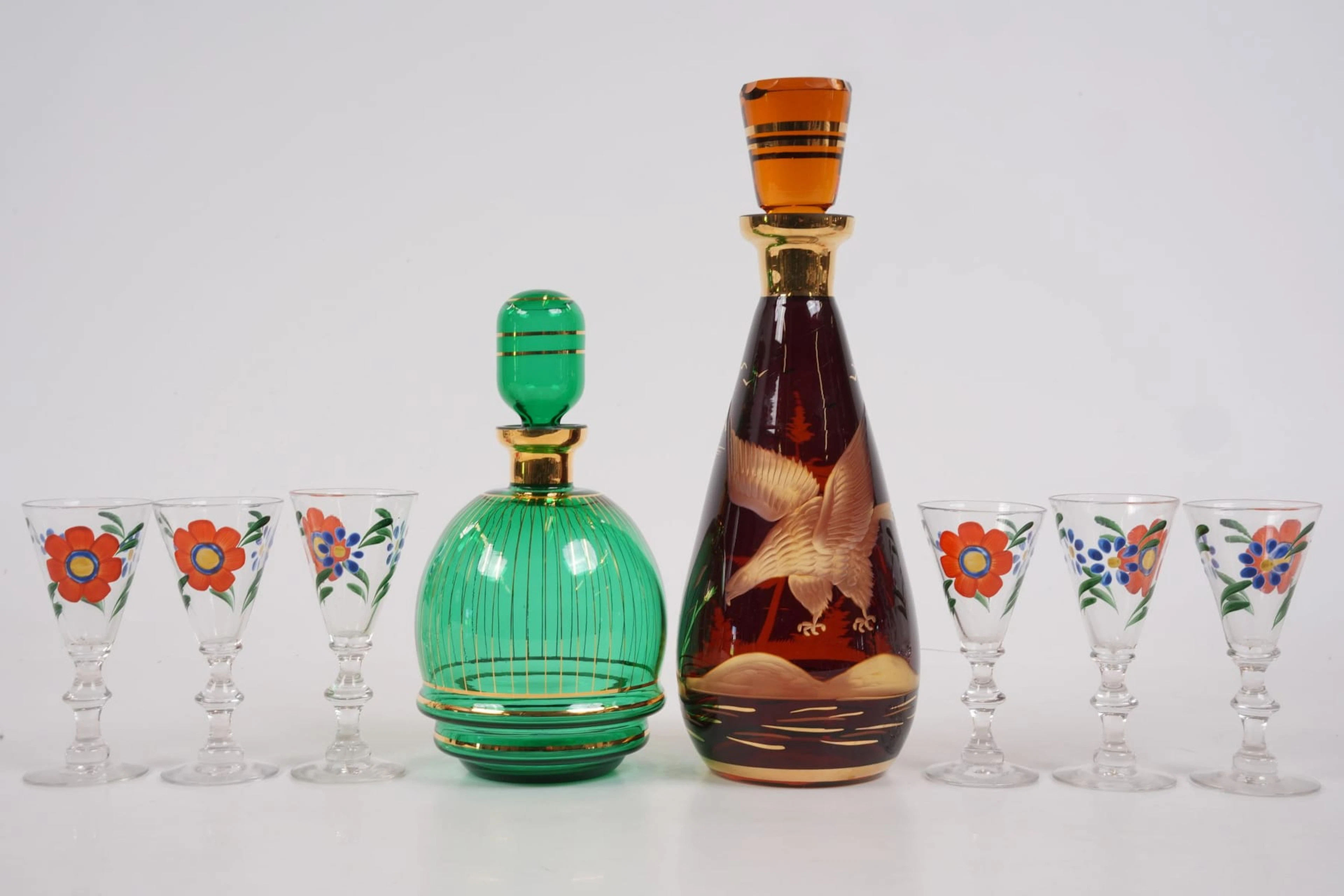 KARAFFER och SNAPSGLAS, 8 delar