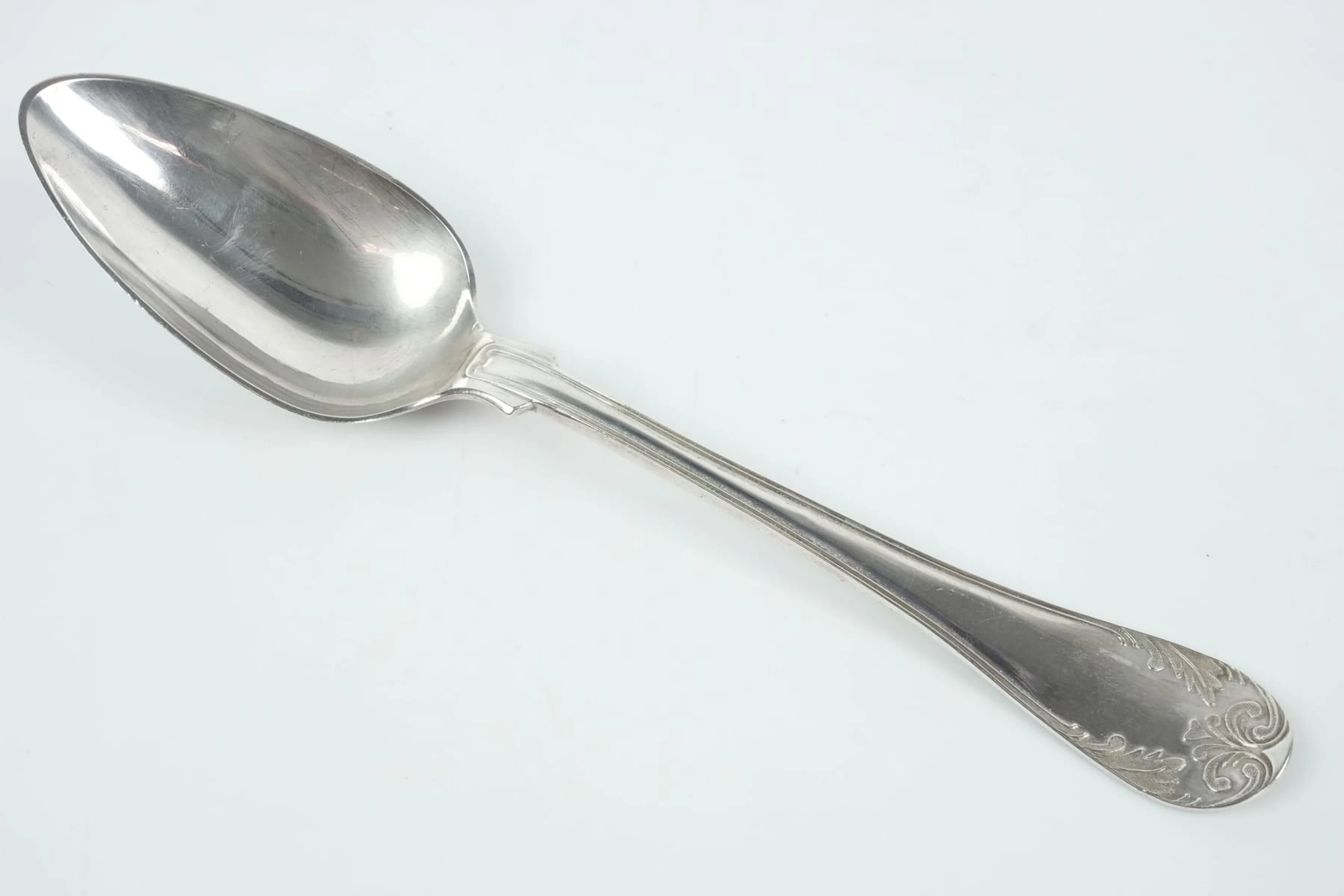 CARL OTTO NYMAN, matsked, silver, "Gammal Fransk", Norrtälje, 1876, ca 68,60 g