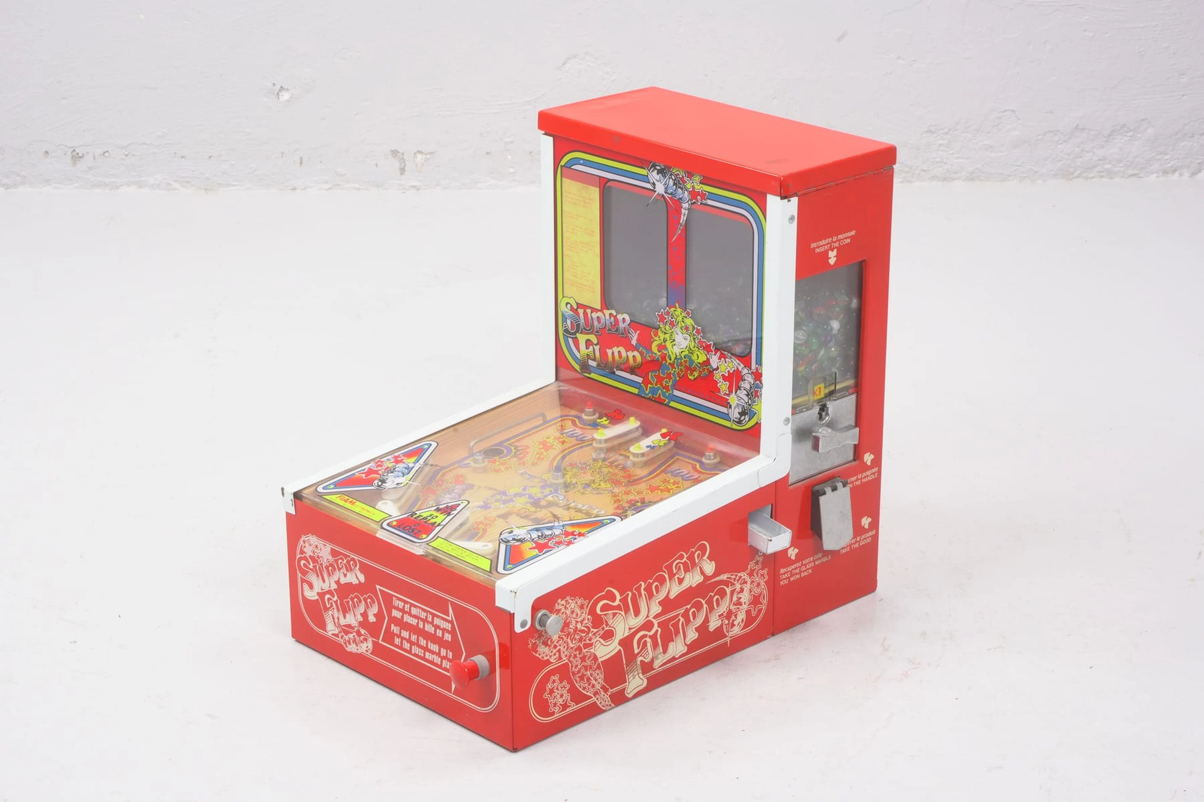 TUGGUMMI AUTOMAT / FLIPPERSPEL, "Super Flipp", 1900-tal