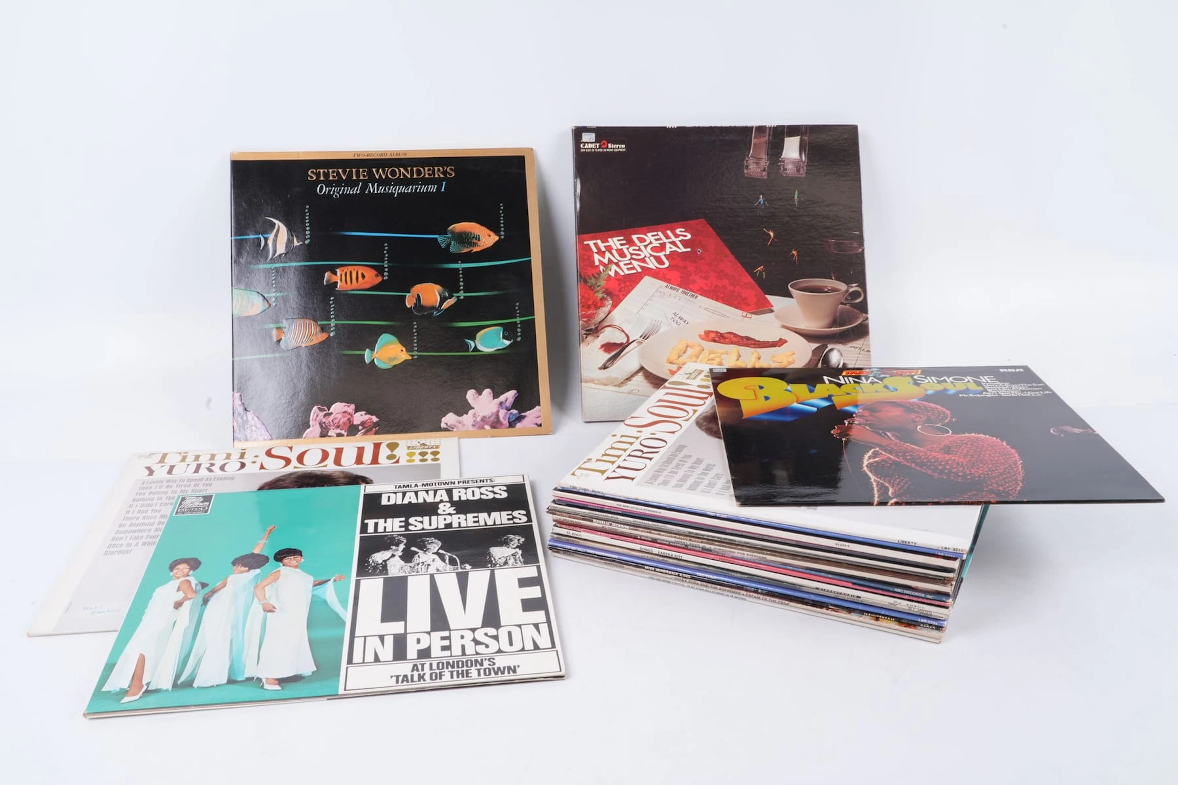 PARTI med LP-SKIVOR, mestadels Soul, bl.a. Diana Ross, Nina Simone