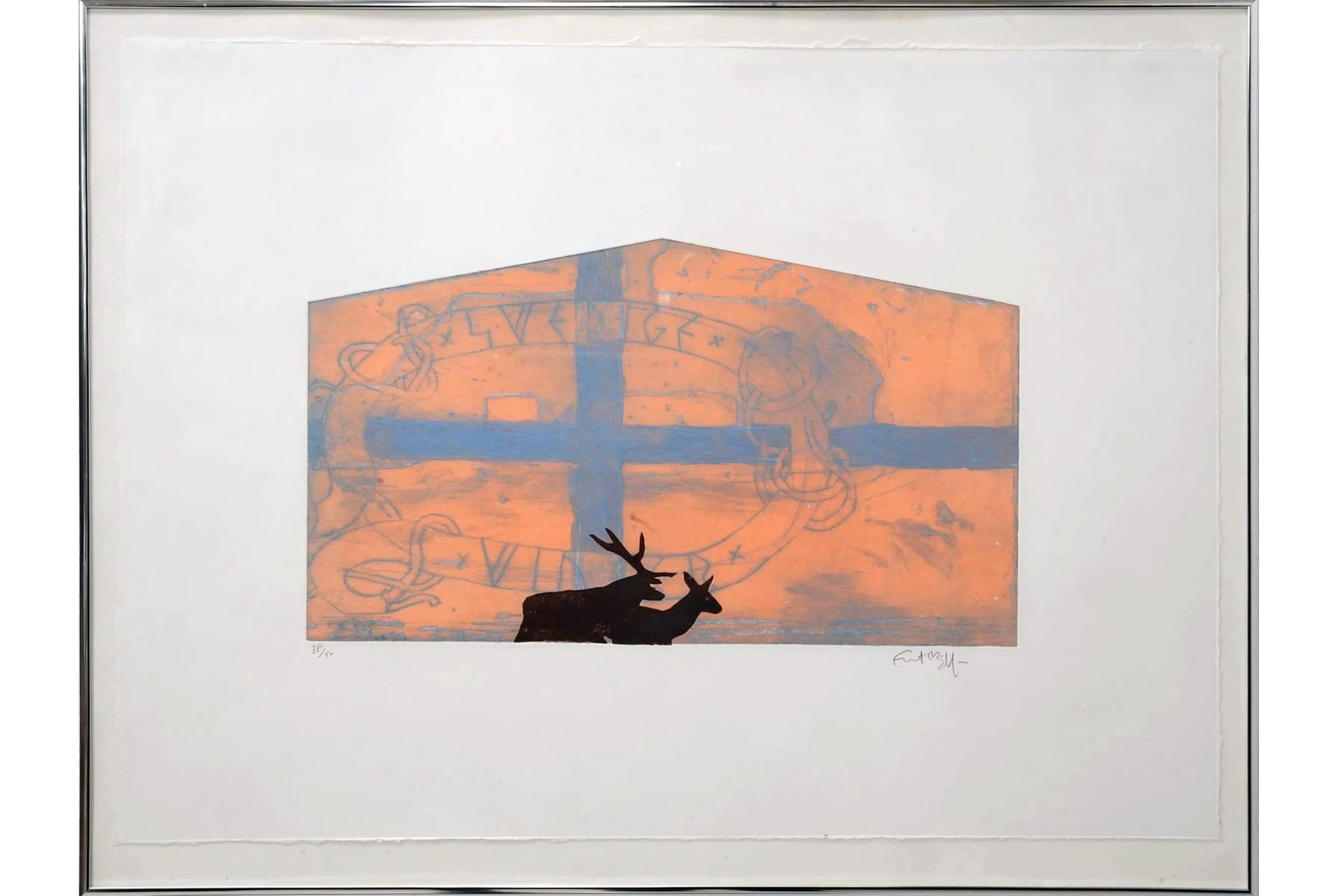 ERNST BILLGREN (1957), färgetsning, "Sverige"