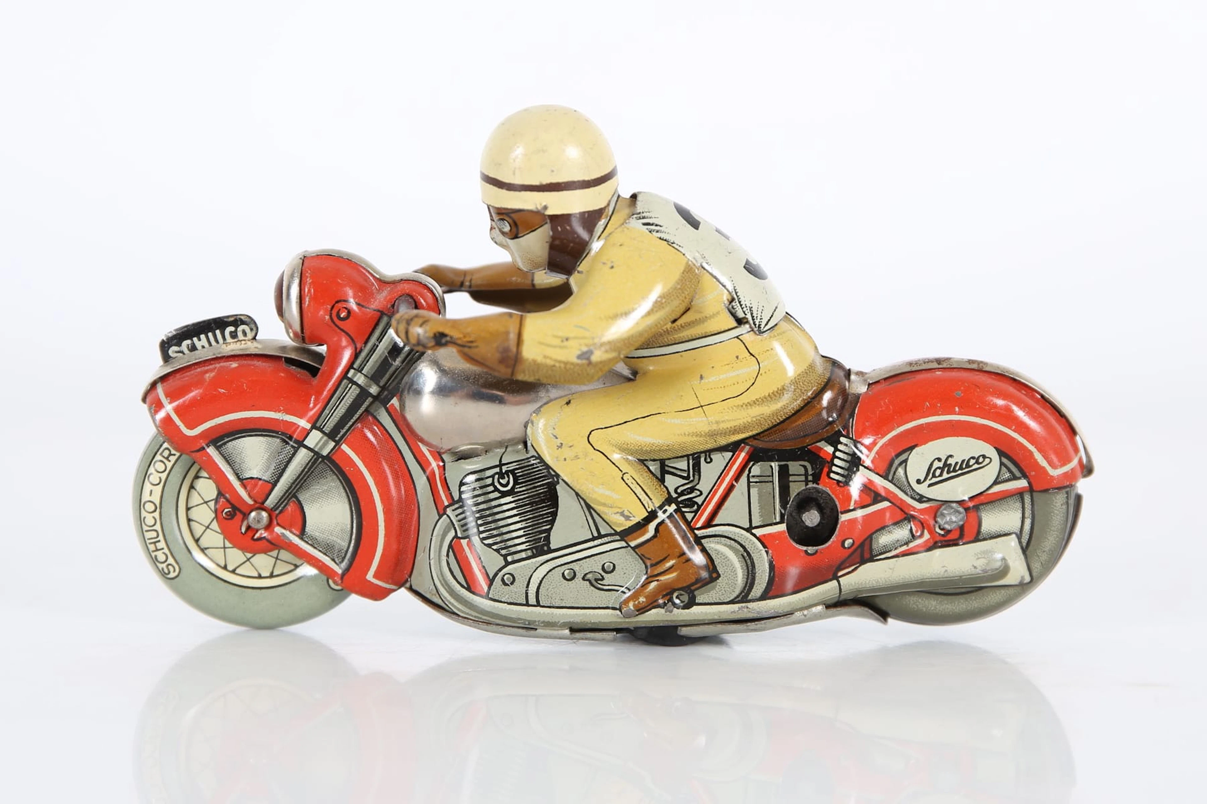 LEKSAKSMOTORCYKEL, plåt, "Motodrill 1006", Schuco, Tyskland, modern