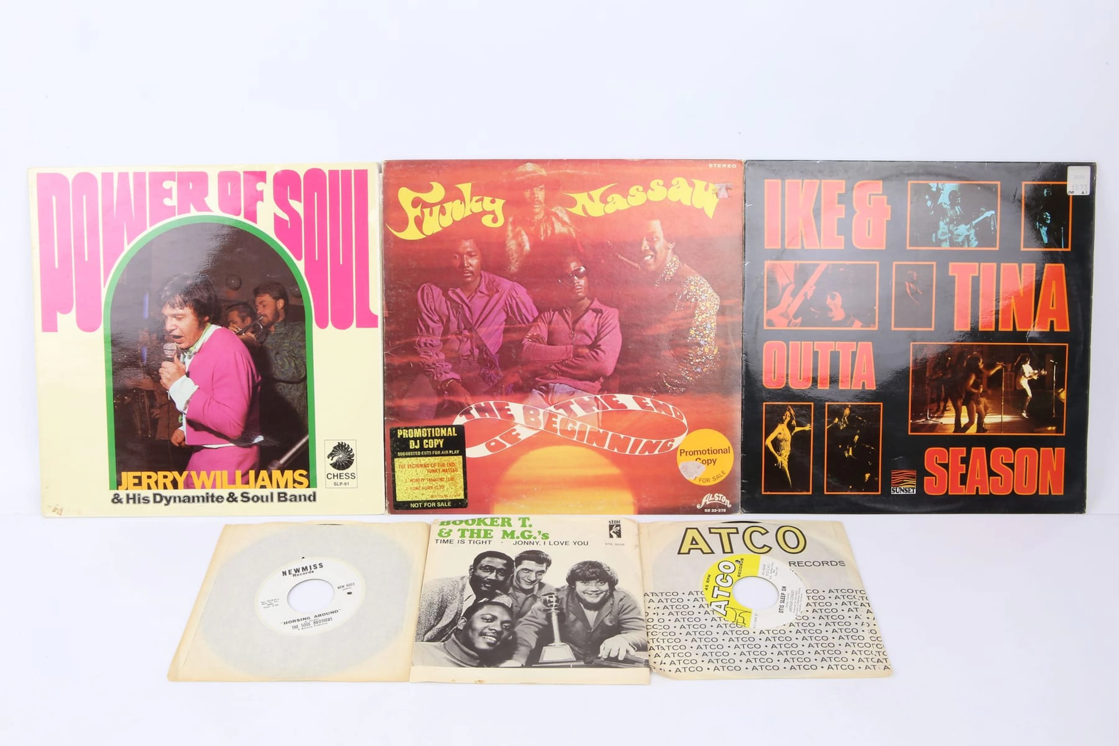 LP-SKIVOR, 3 st, samt singlar, 3 st, soul, bl.a. The Beginning Of