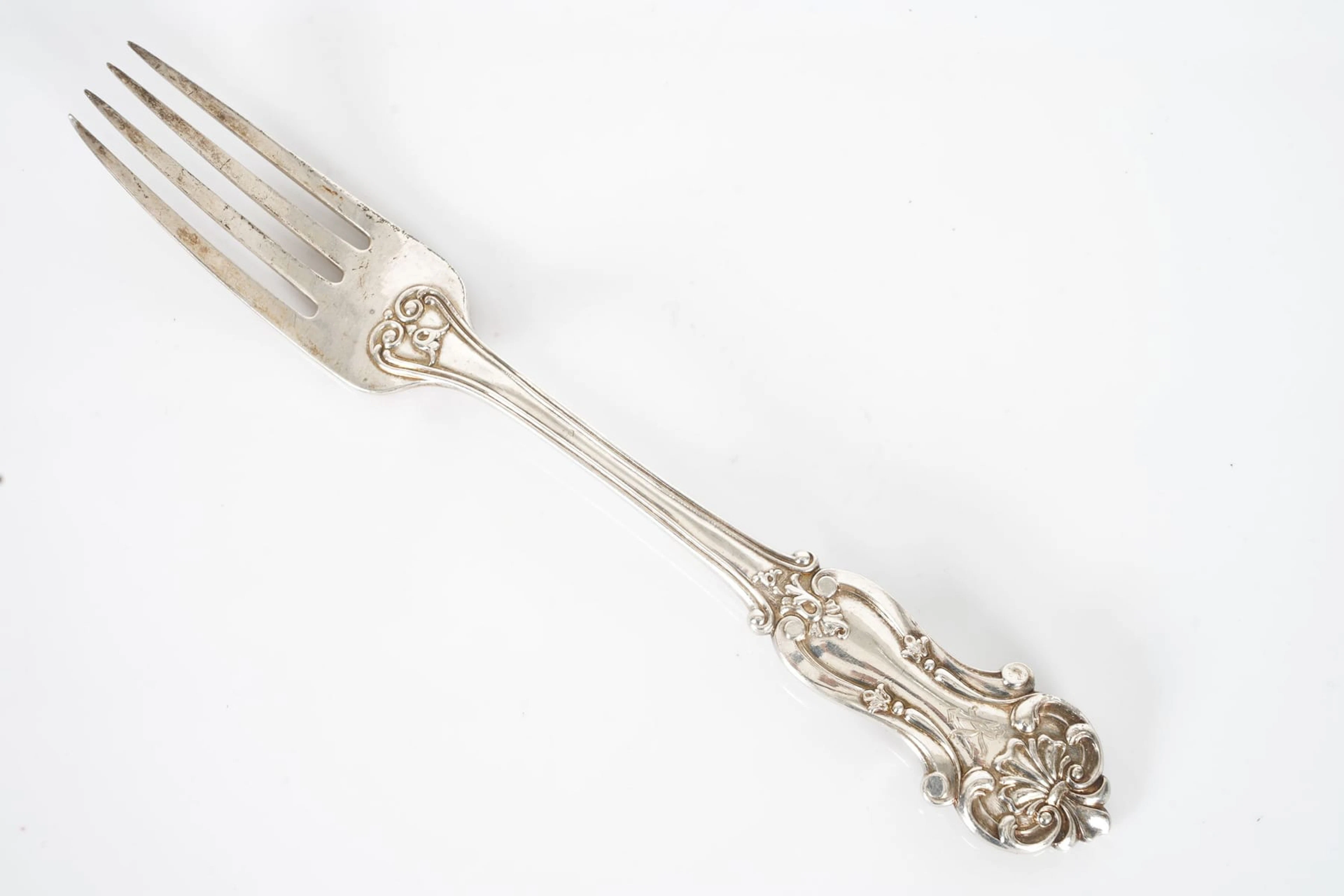 LARS LARSSON, matgafflar, 6 st, silver, Göteborg, 1856-1865, ca 681,3 g