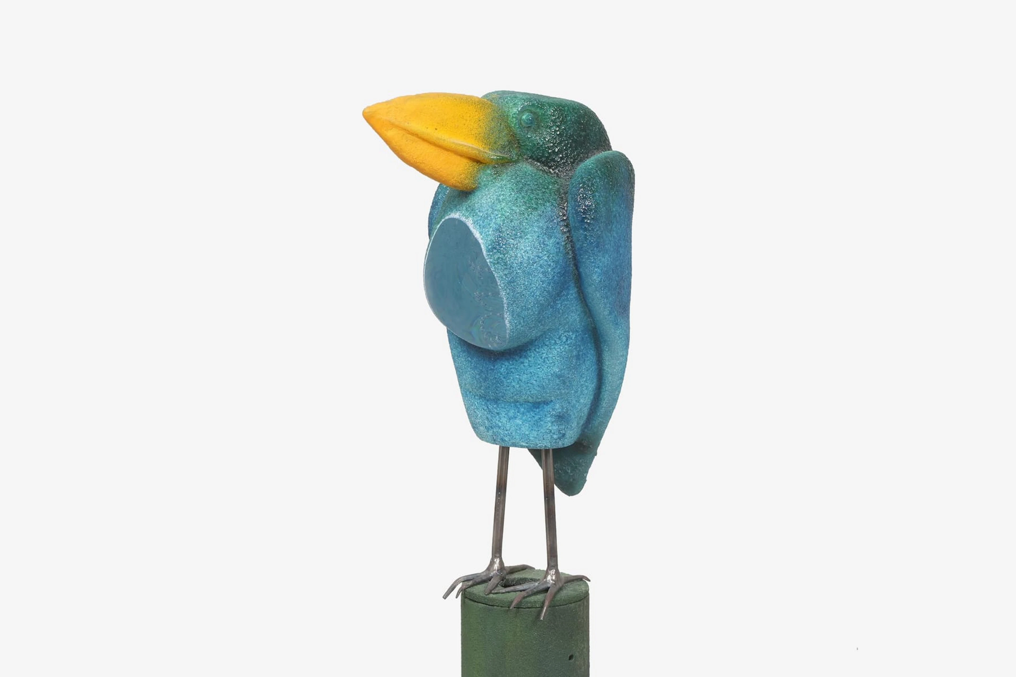 KJELL ENGMAN (1946), skulptur på stativ, konstglas, unikat, Kosta Boda