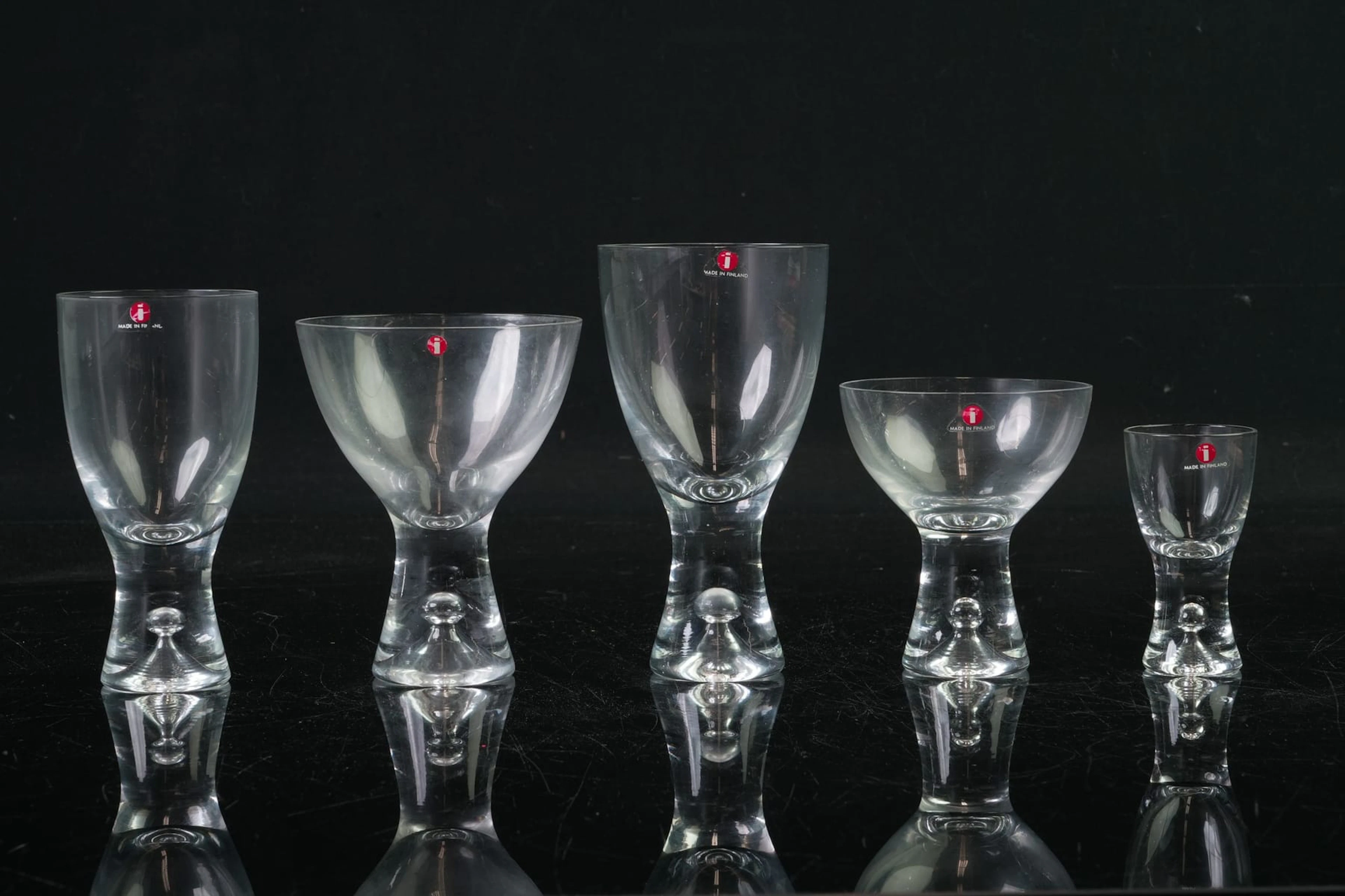TAPIO WIRKKALA (1915-1985), del av glasservis, 46 delar, "Tapio"