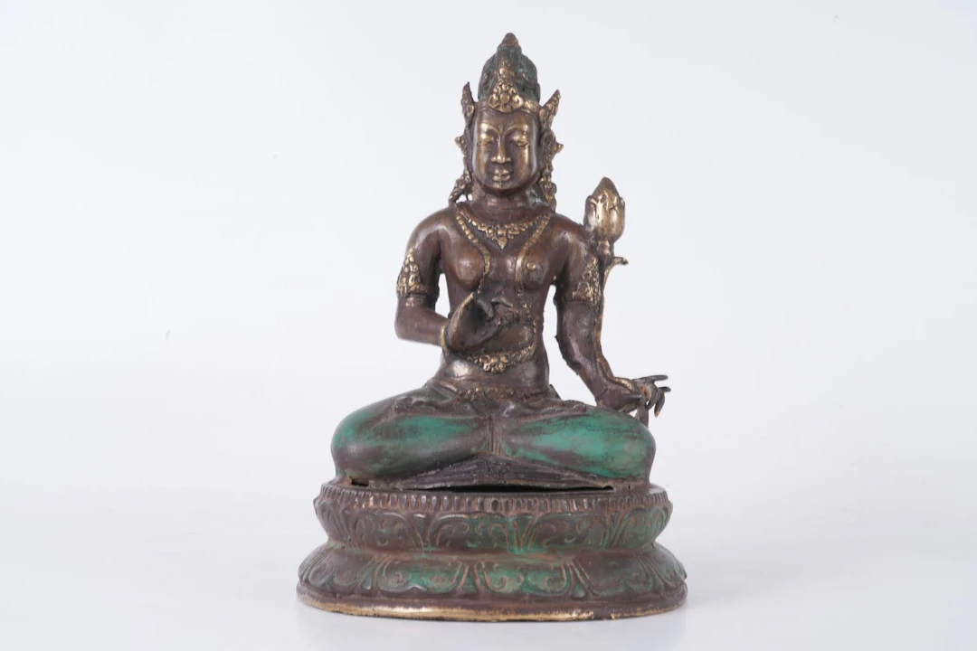 FIGURIN, brons, bodhisttva, orientalisk, 1900-tal
