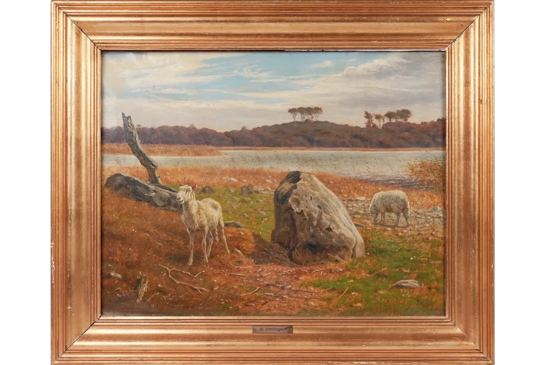 VALDEMAR IRMINGER (Danmark, 1850-1938), olja på duk