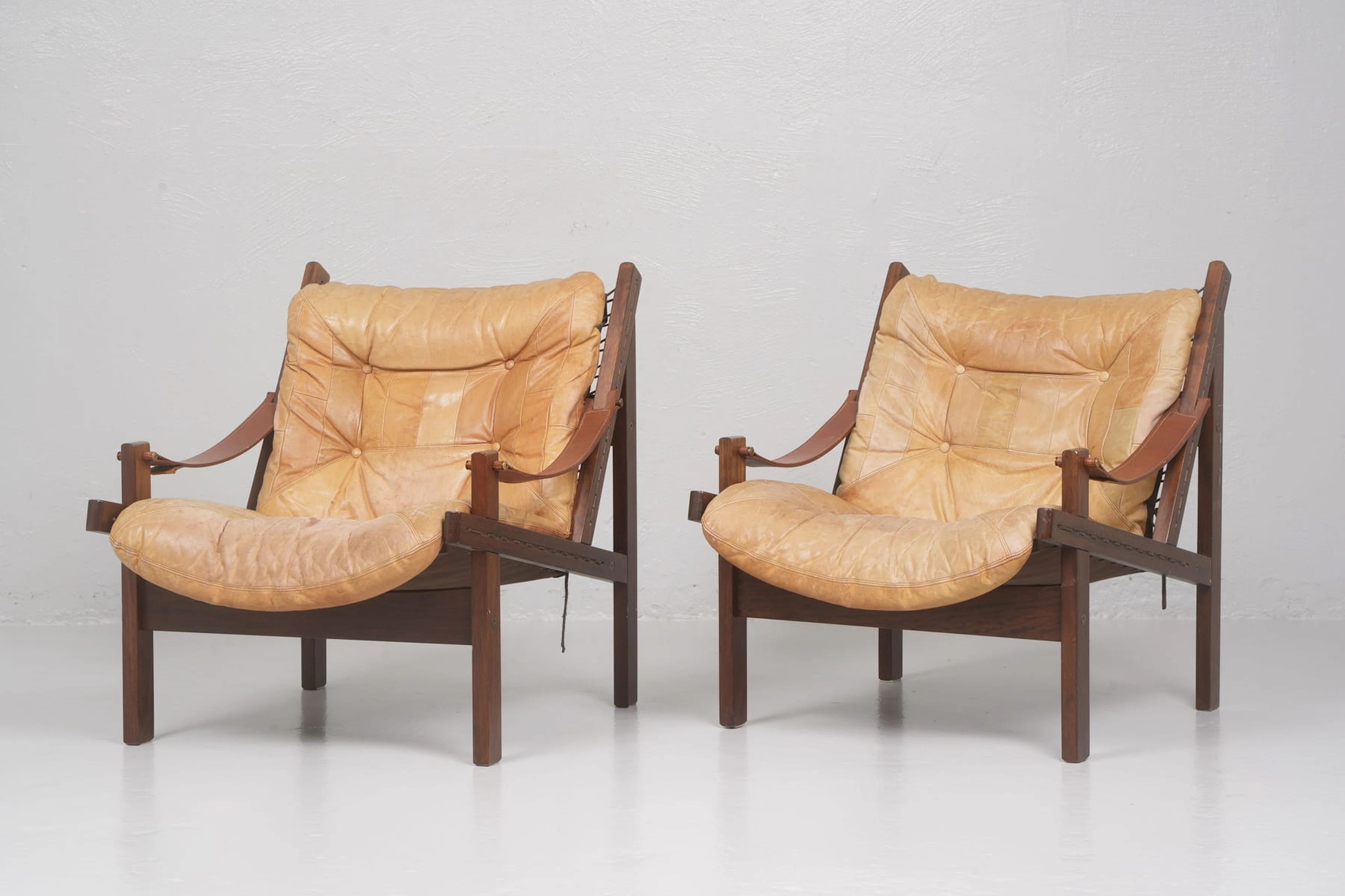 TORBJØRN AFDAL (NORGE, 1917-1999), fåtöljer, ett par, mahogny, "Hunter"